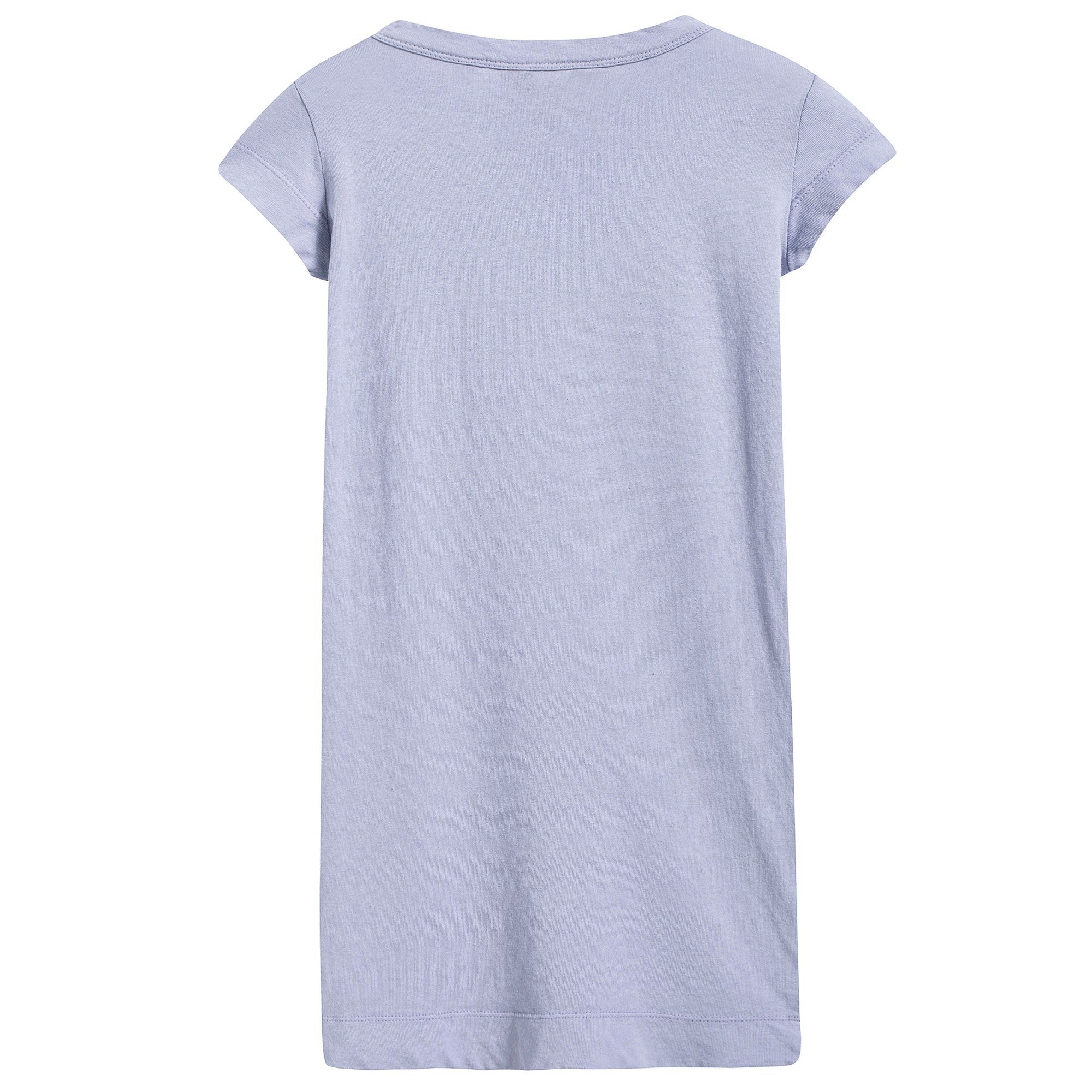 Girls Lavand  Dog Cotton Dress