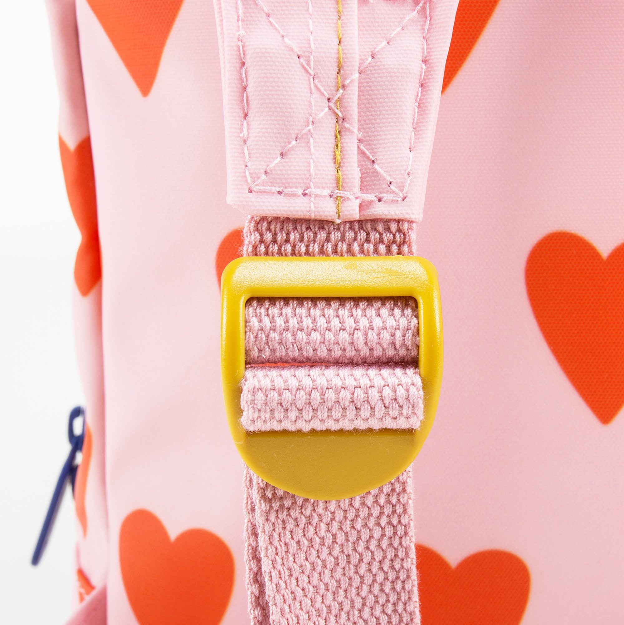 Girls Soft Pink & Orange Mini Hearts Backpack（20 x 10 x 30 cm）