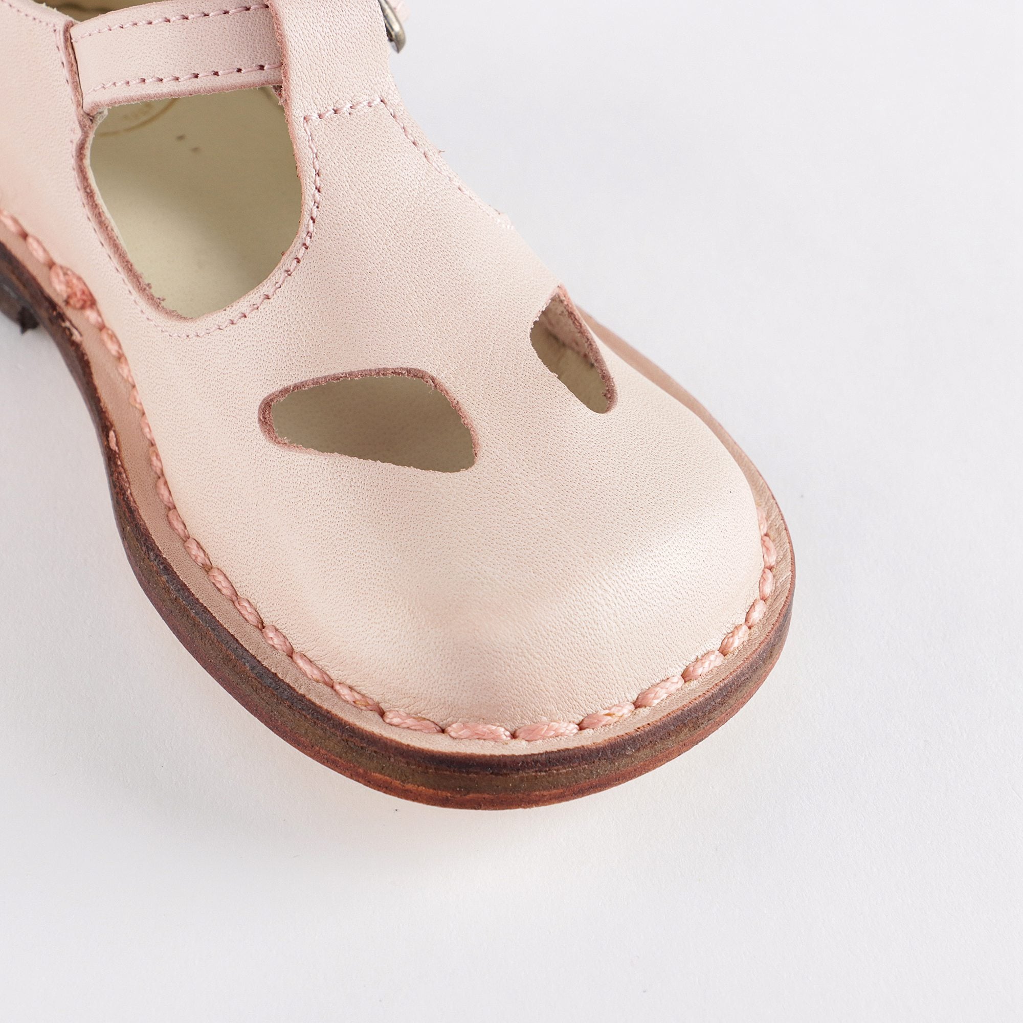 Girls Pink Leather Shoes