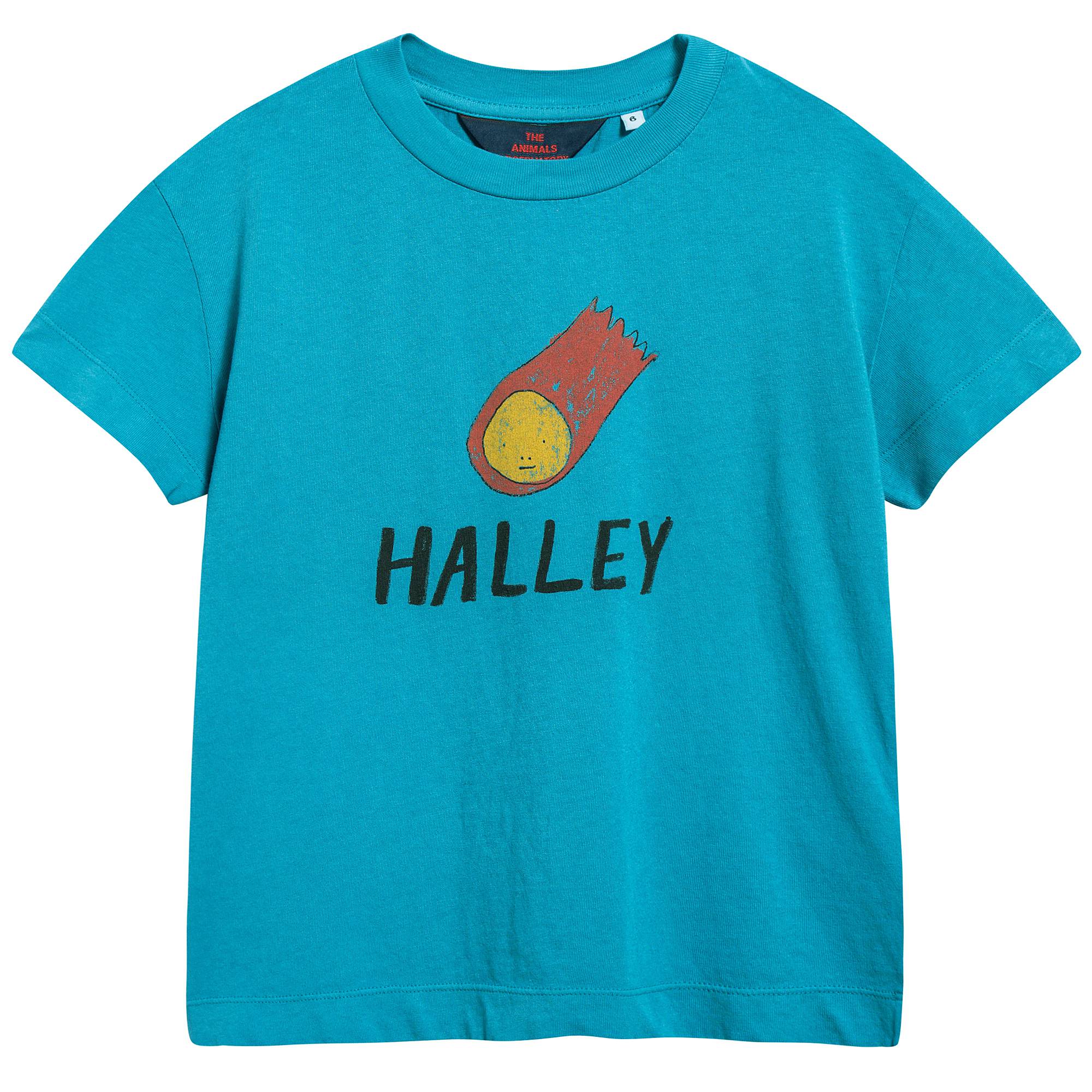 Girls Blue Halley Cotton T-shirt