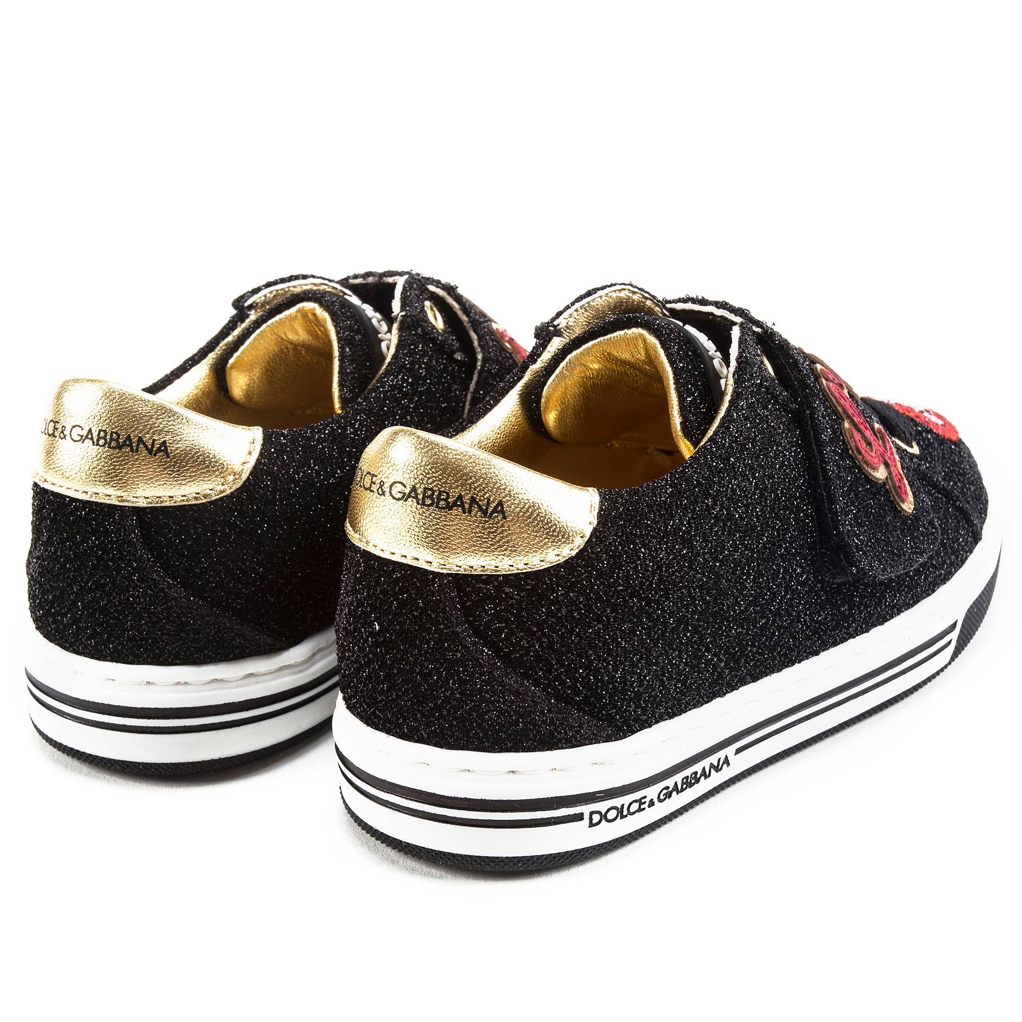 Girls Black Love Shoes