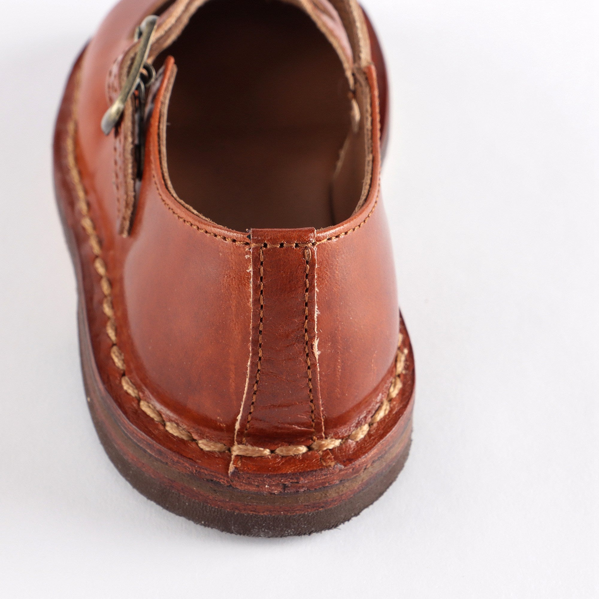 Girls Brown Leather Shoes