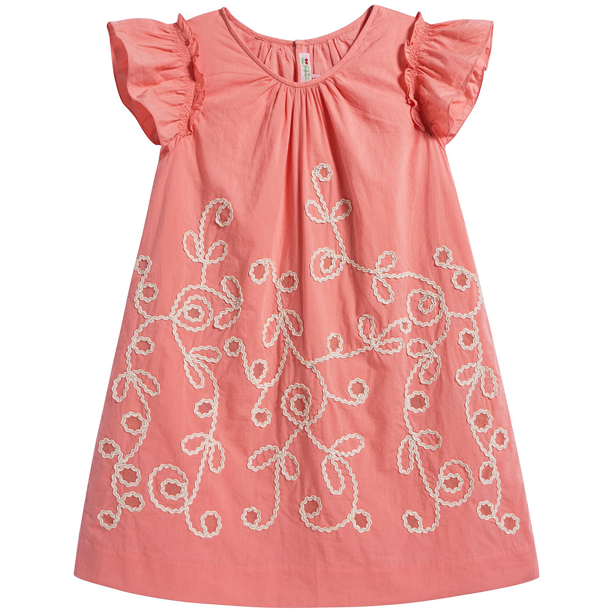 女童粉色连衣裙