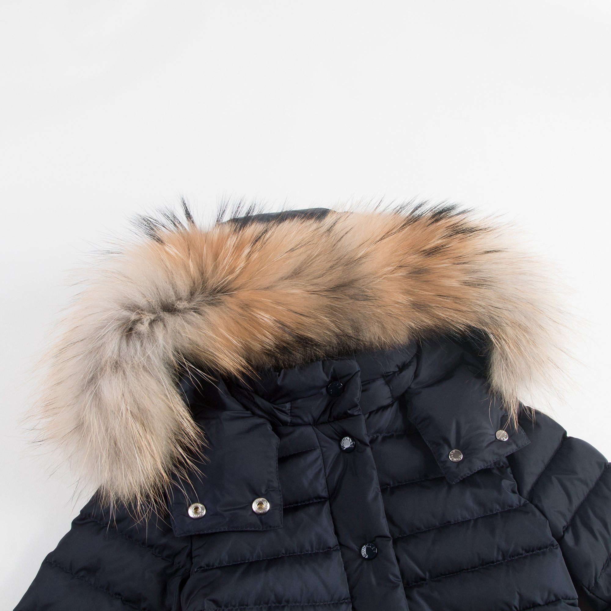 Girls Dark Blue 'New Neste" Down Padded Coat