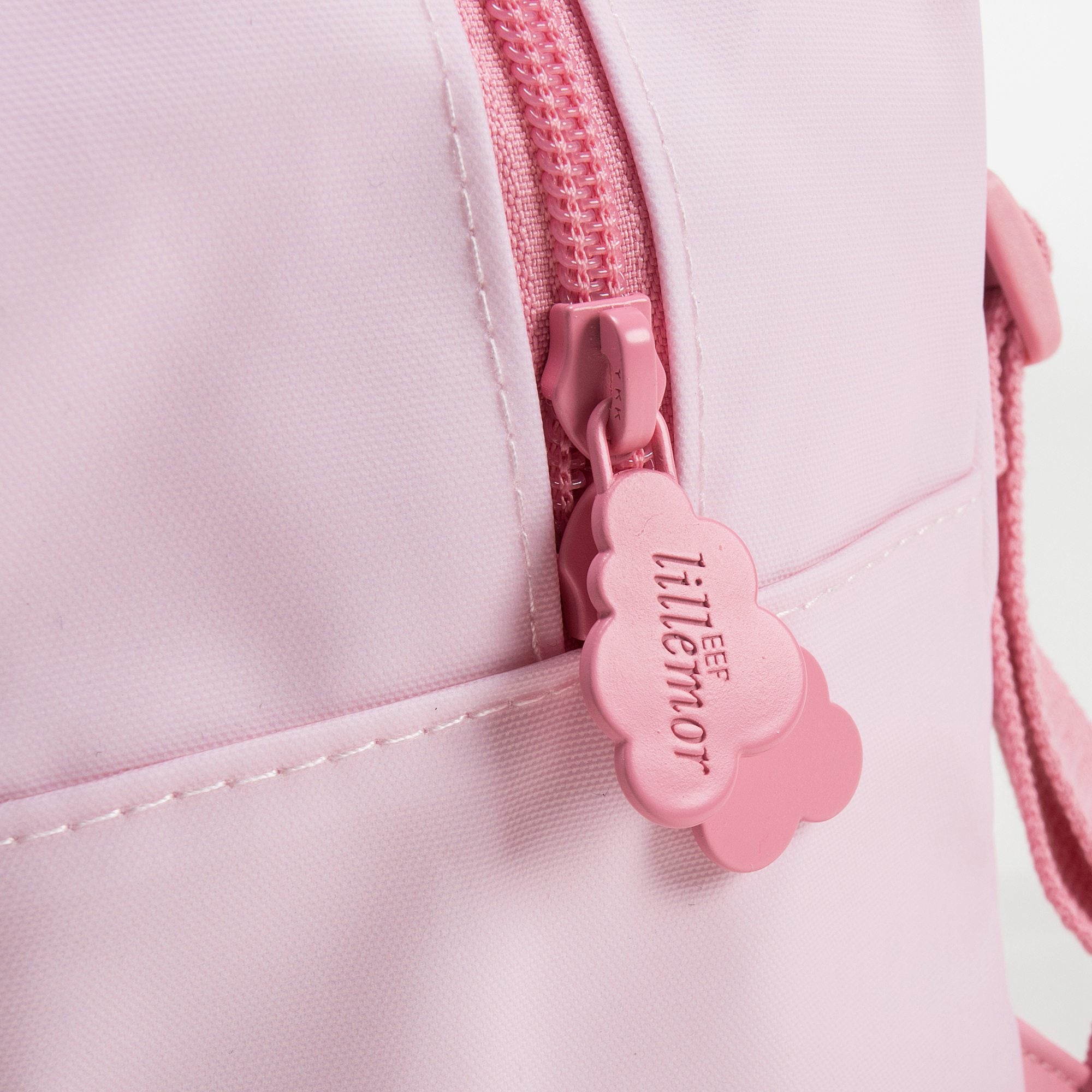 Girls Light Pink Bunny Faces Backpack（20 x 13 x 26 cm）