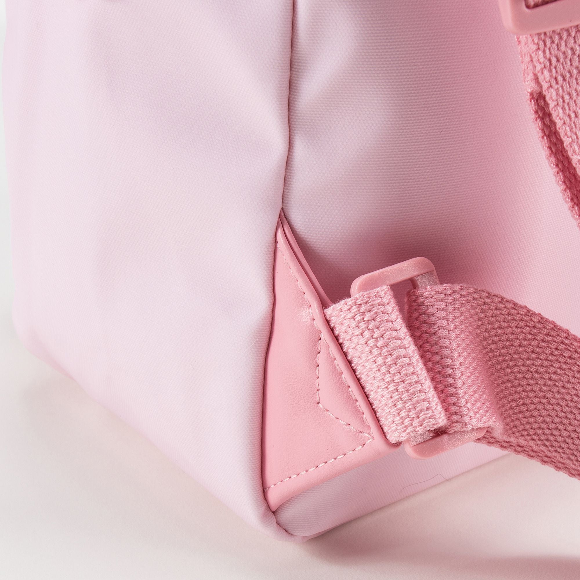 Girls Light Pink Bunny Faces Backpack（20 x 13 x 26 cm）