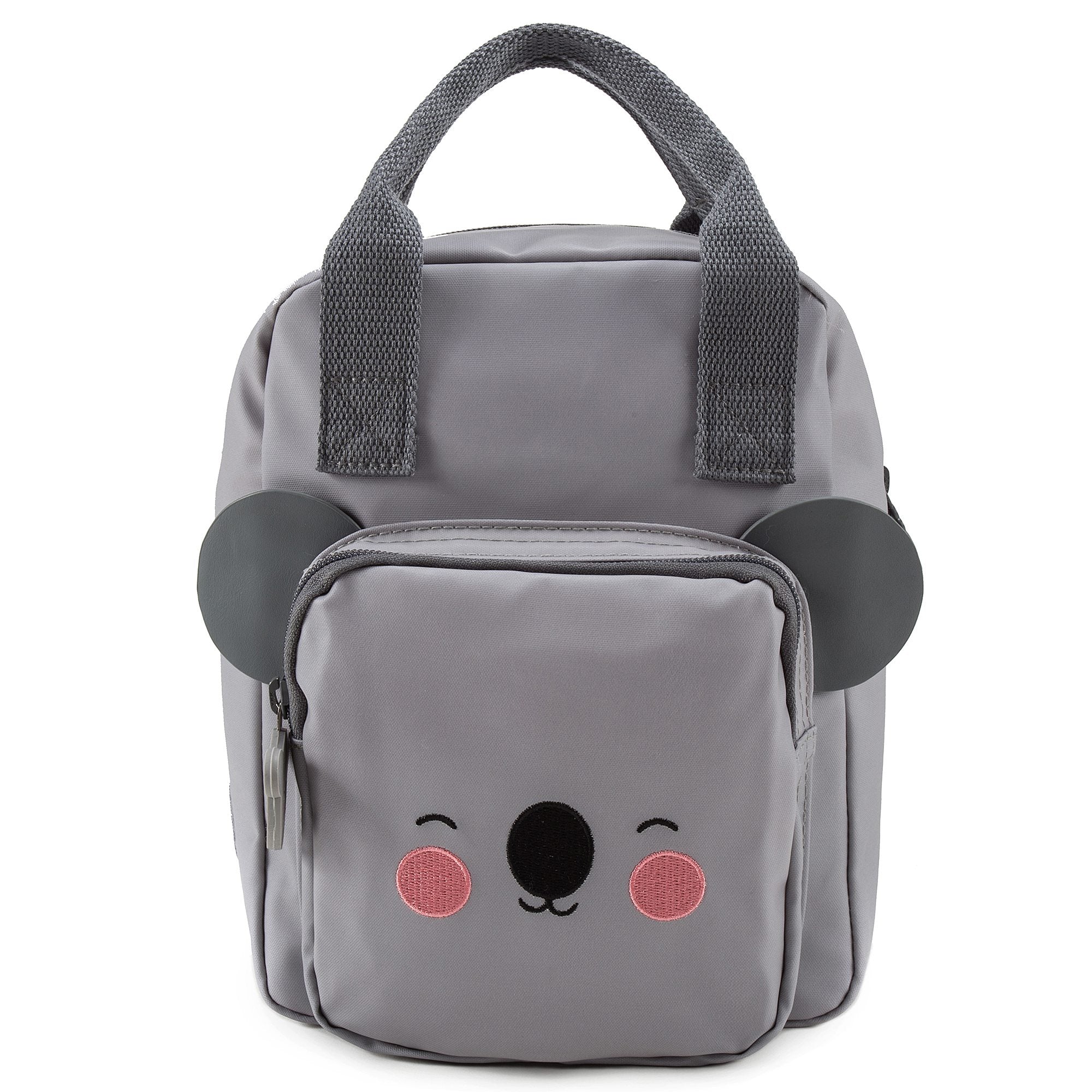 Girls Grey  Koala Faces Backpack（20 x 13 x 26 cm）