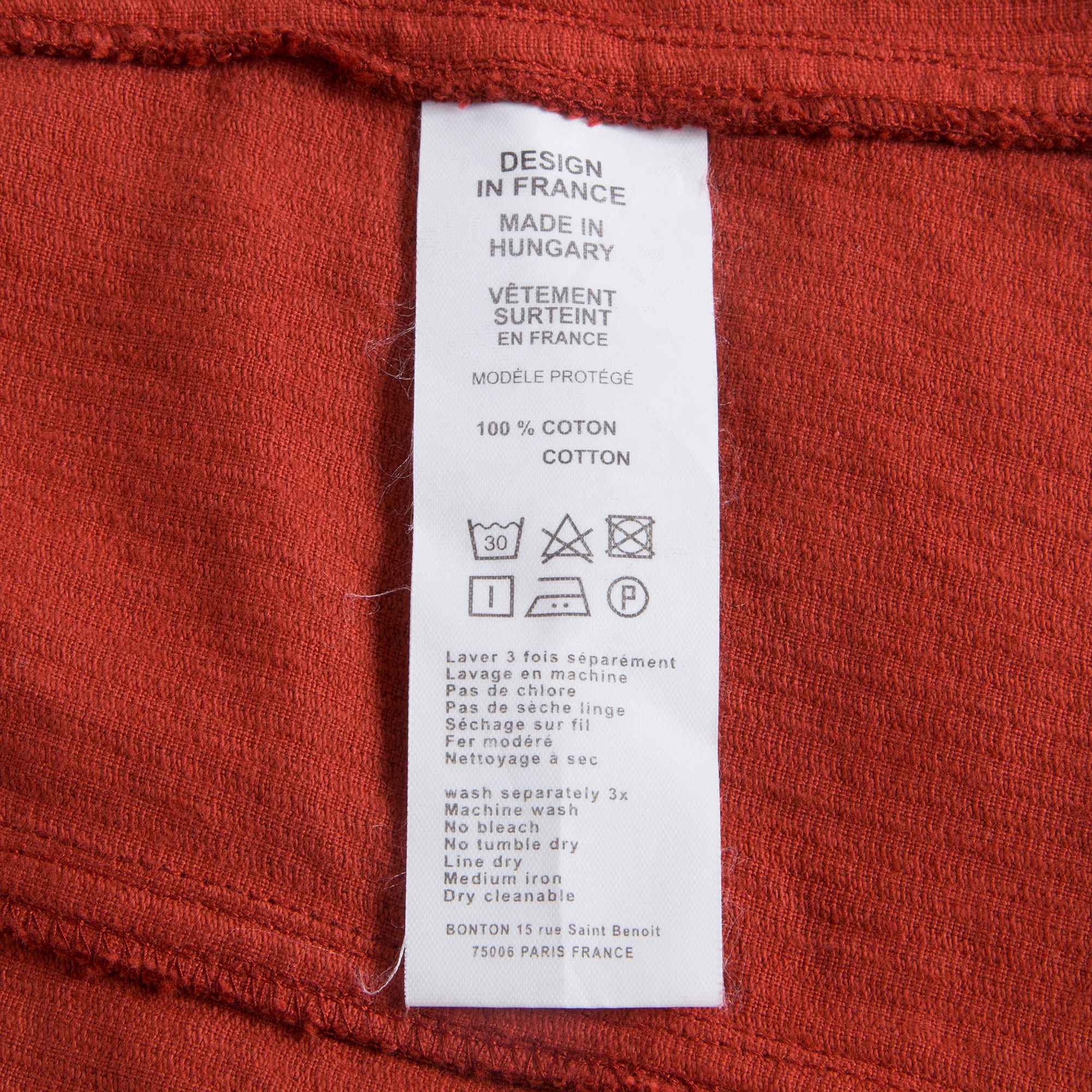 Girls Red Cotton Skirt