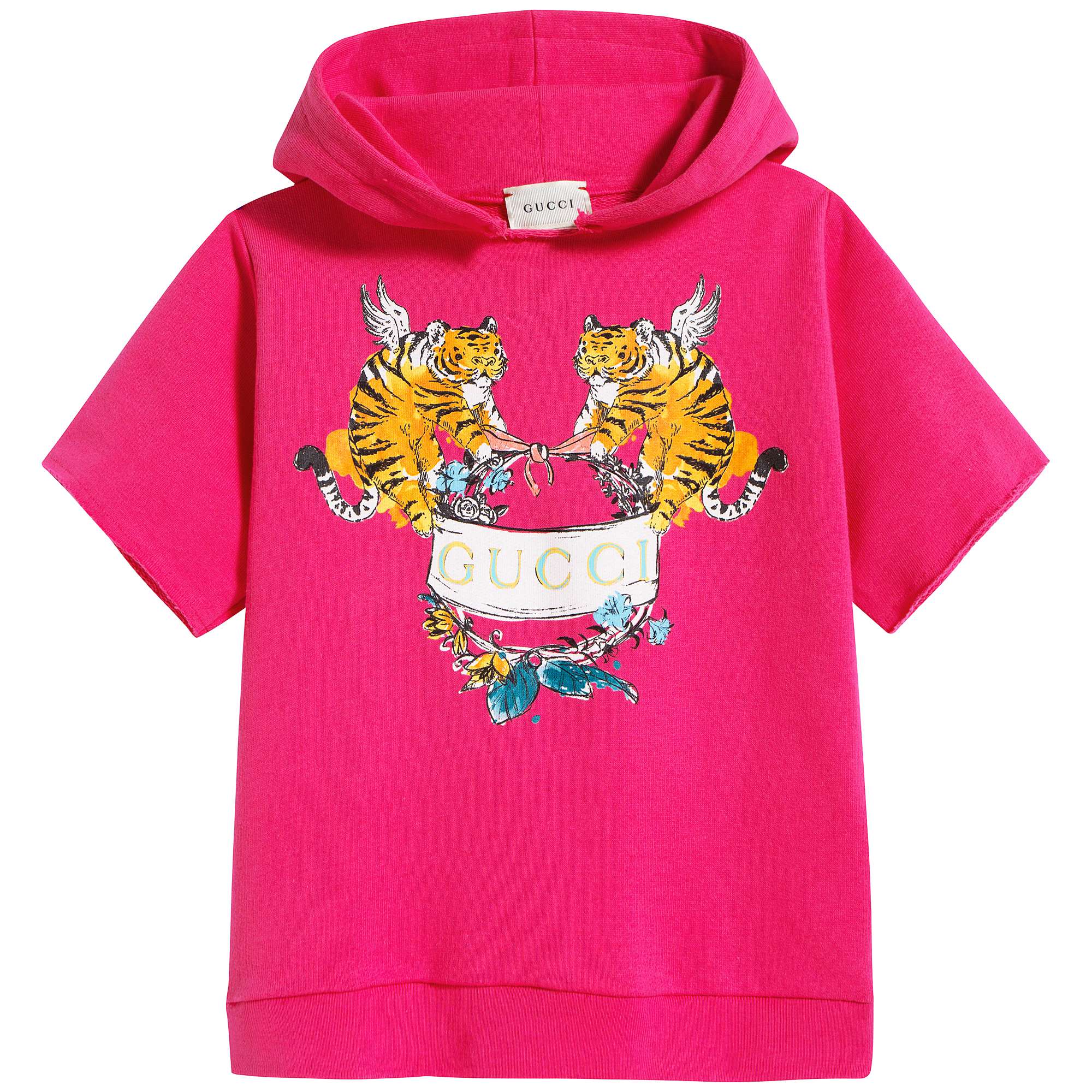 Baby Girls Fuschia Printed Sweatshirt