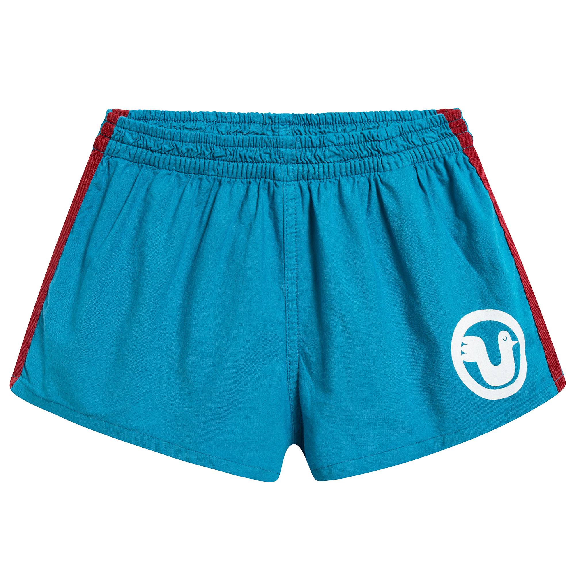 Girls & Boys Blue Biro Cotton Shorts