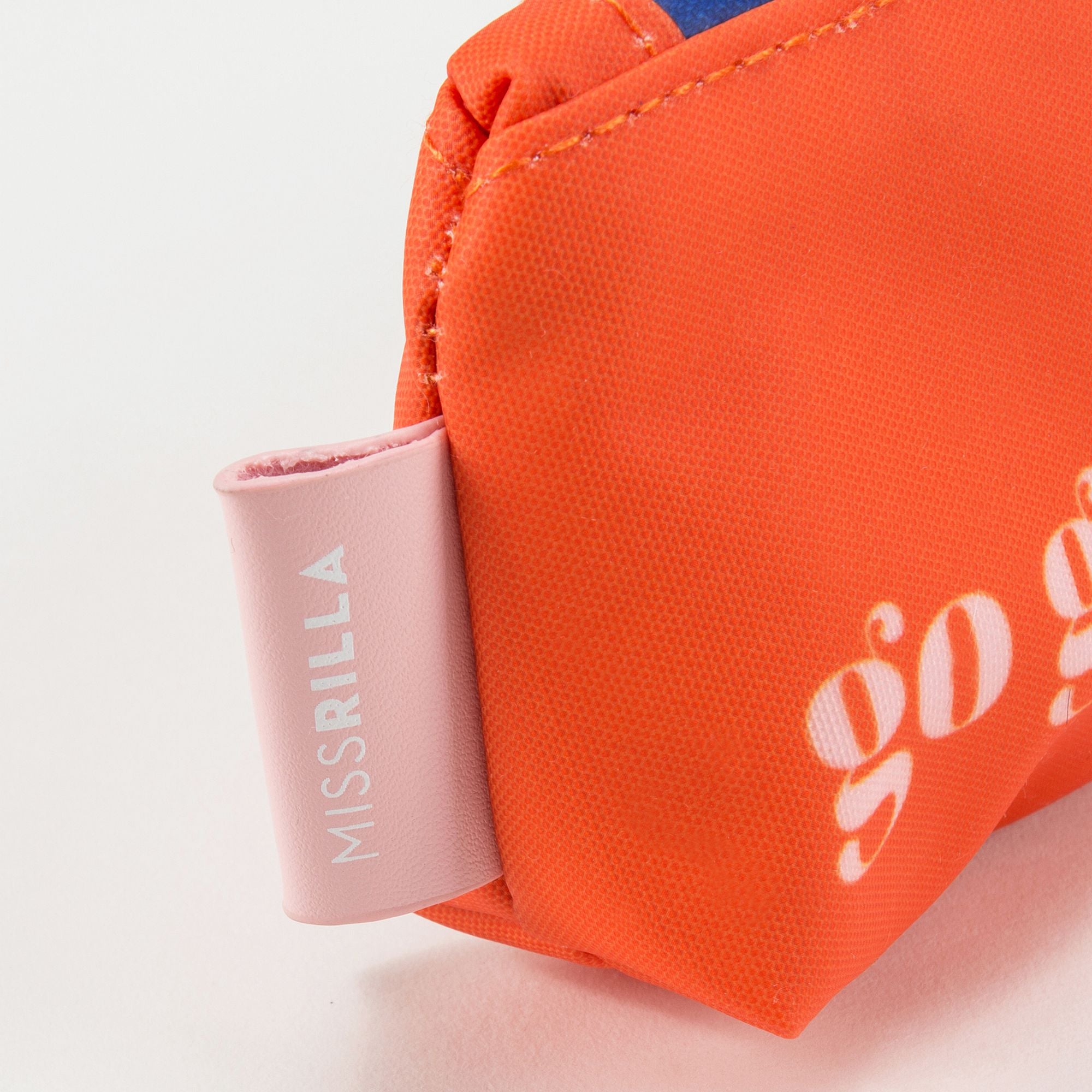 Girls Orange Go Go Go Pencil Pouch（23 x 9 cm）