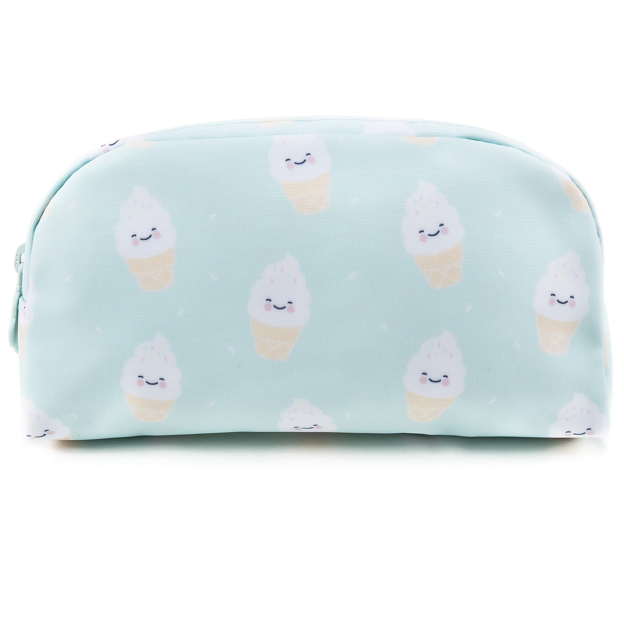 Girls Mint Green Icecream Printed Pencil Pouch（21 x 11cm）