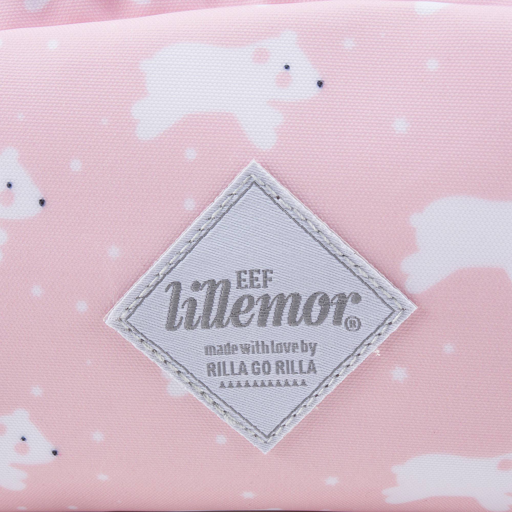 Girls Light Pink Dog Printed Pencil Pouch（21 x 11cm）