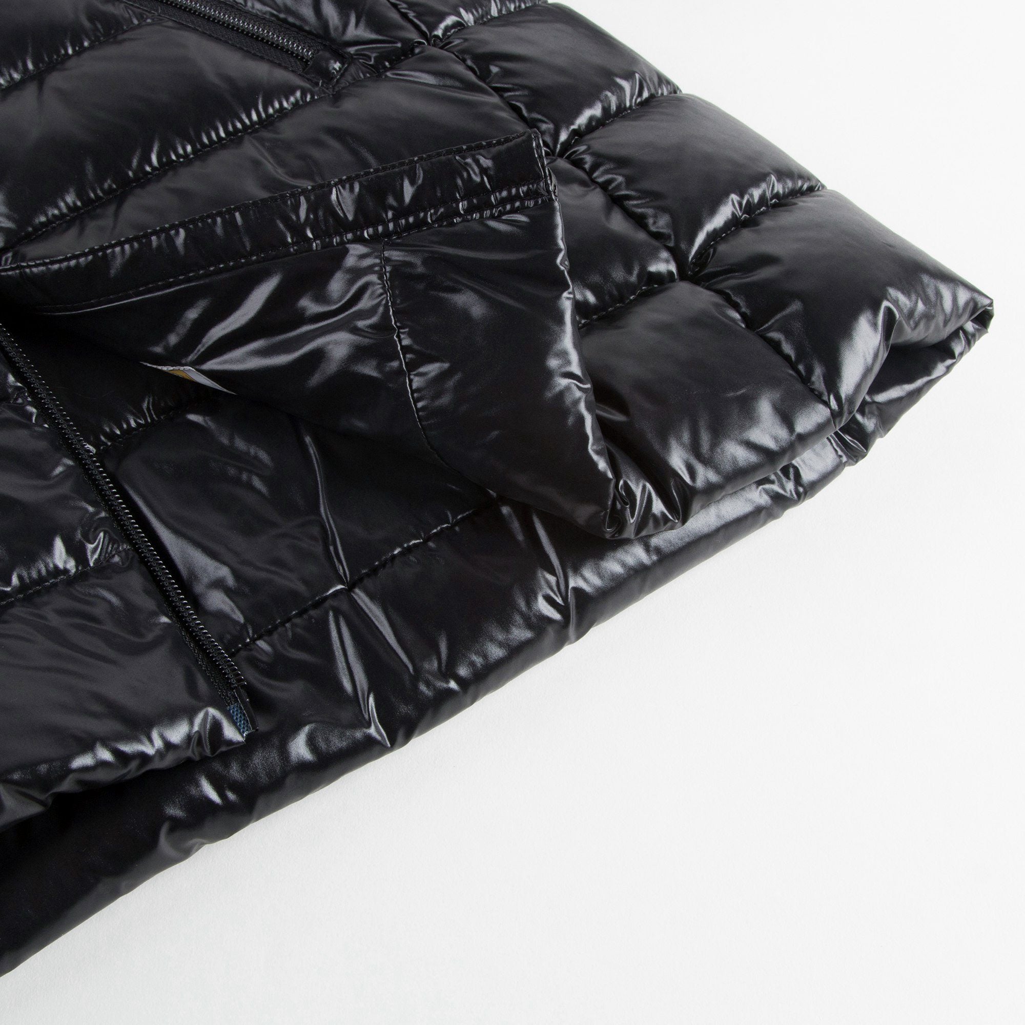 Girls Black "Moka" Down Padded Coat