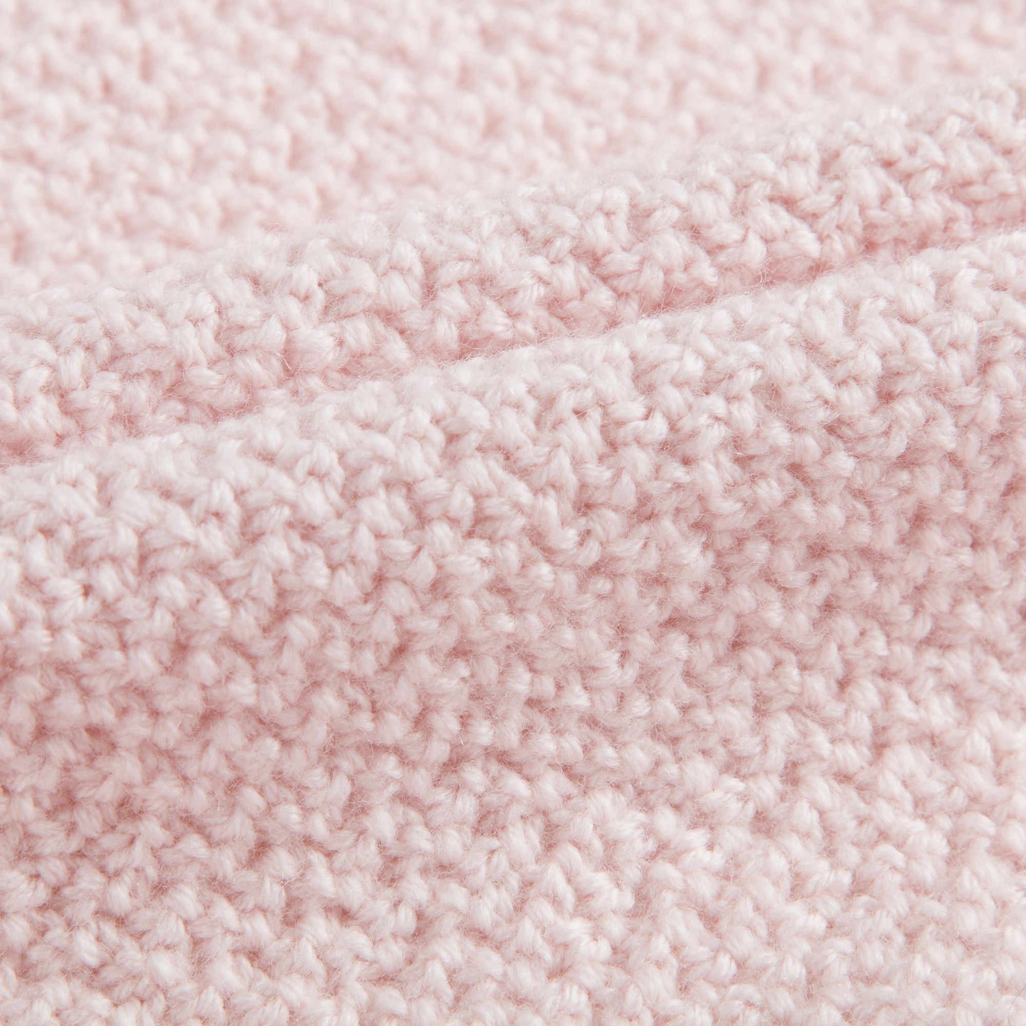 Girls Pink Knitted & Down Padded Cardigan