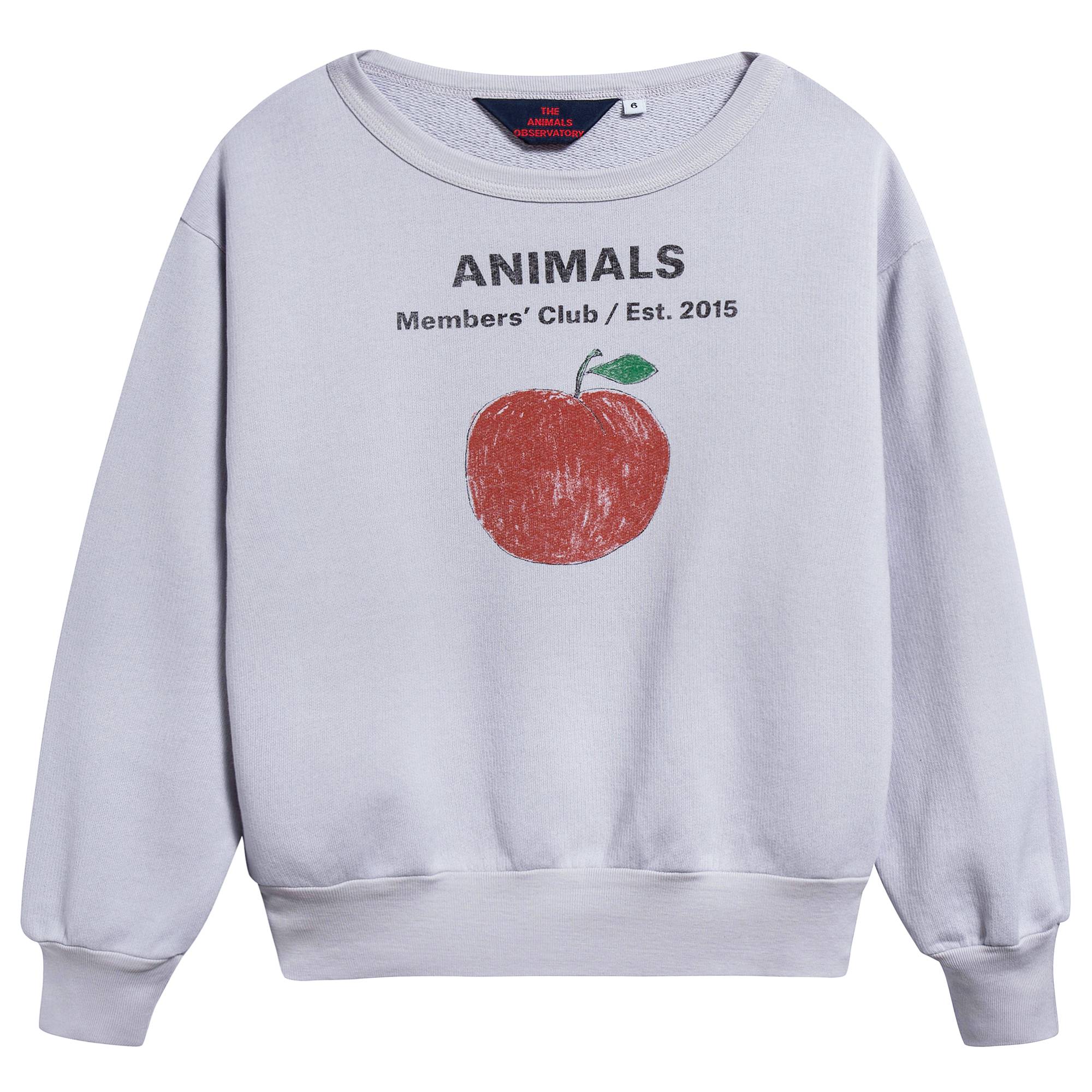 Girls Lavand Peach Cotton Sweatshirt