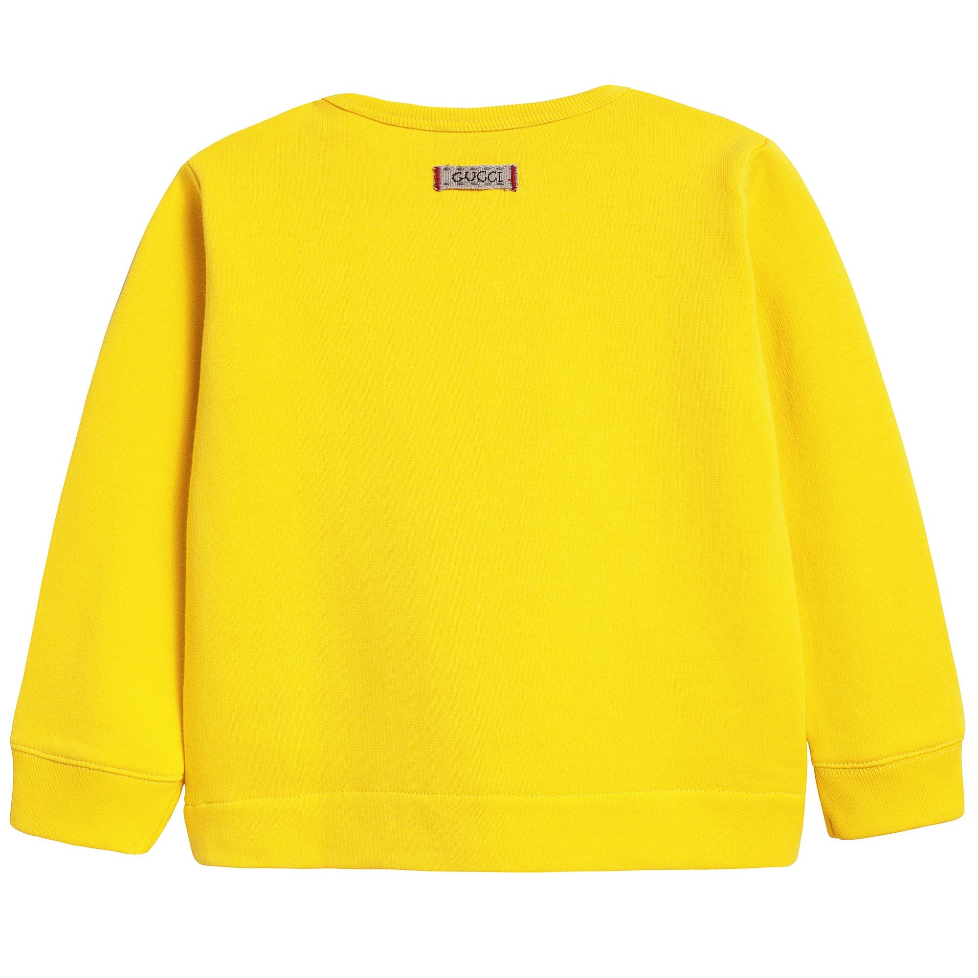 Baby Girls Yellow Cat Sweatshirt