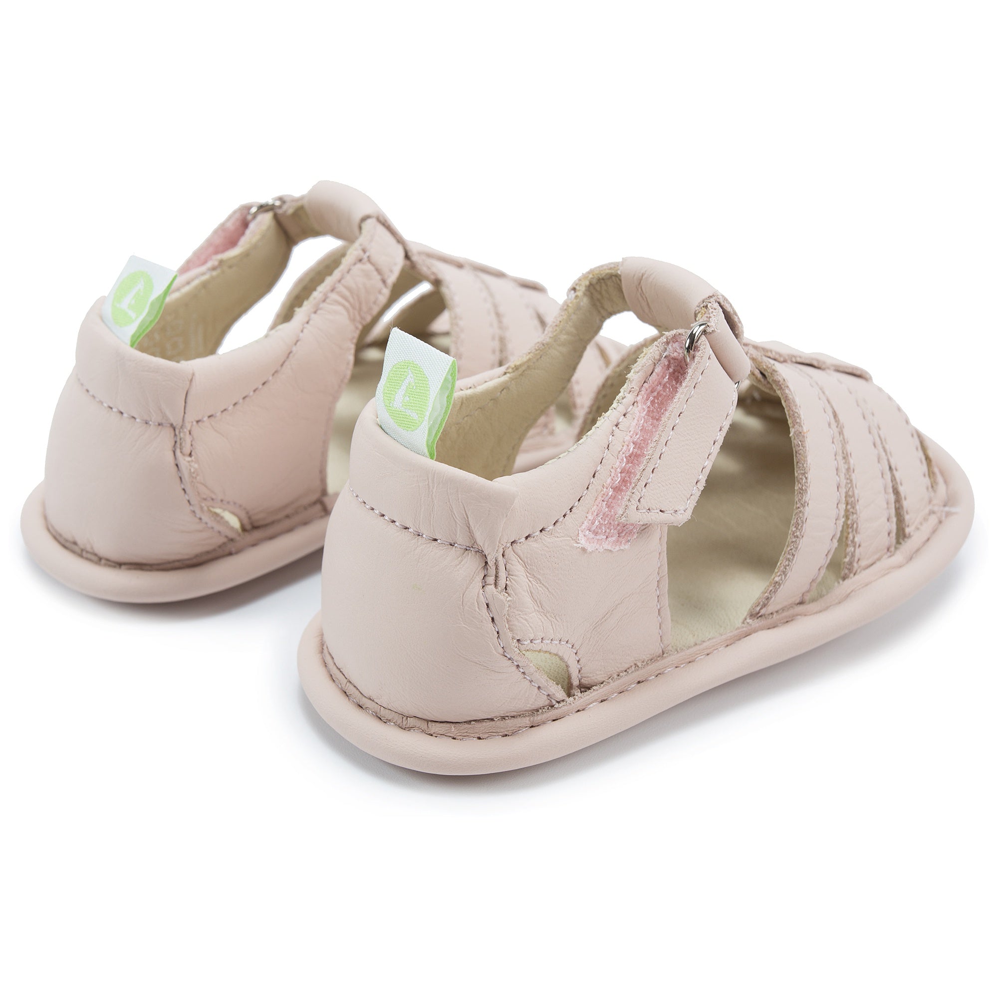Baby Girls Pink Leather Sandals