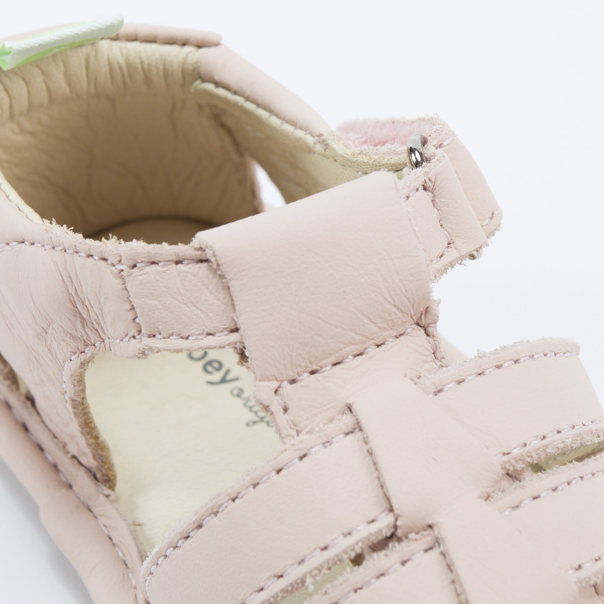 Baby Girls Pink Leather Sandals