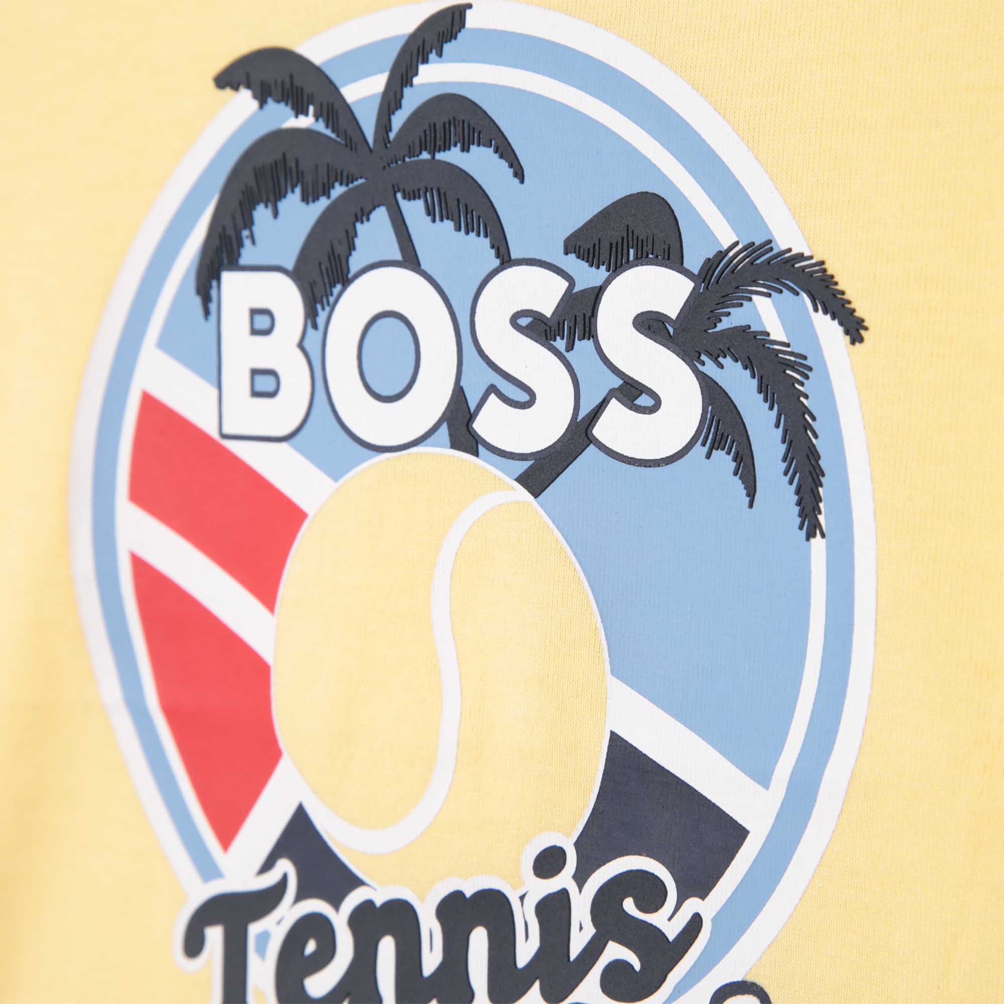 Baby Boys Yellow Printed Cotton T-Shirt