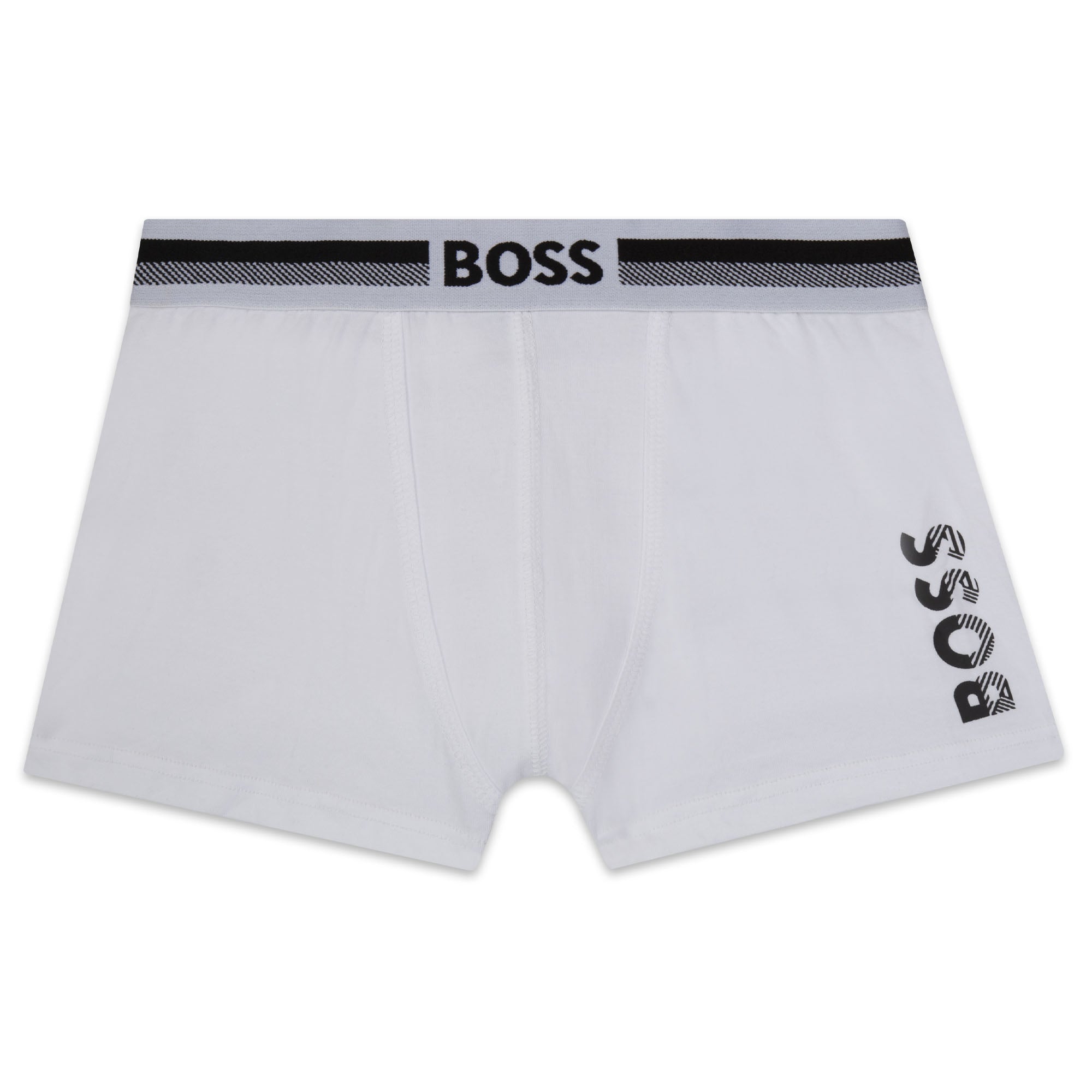 Boys Black Cotton Underwear Set (2 Pack)