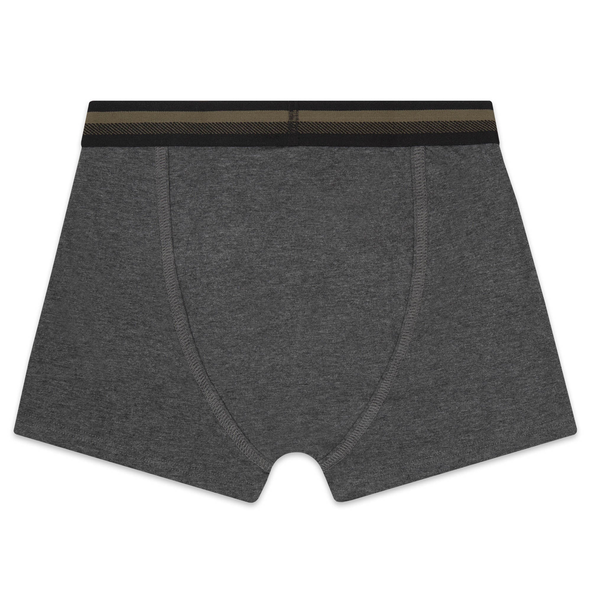Boys Grey Cotton Underwear Set(2 Pack)