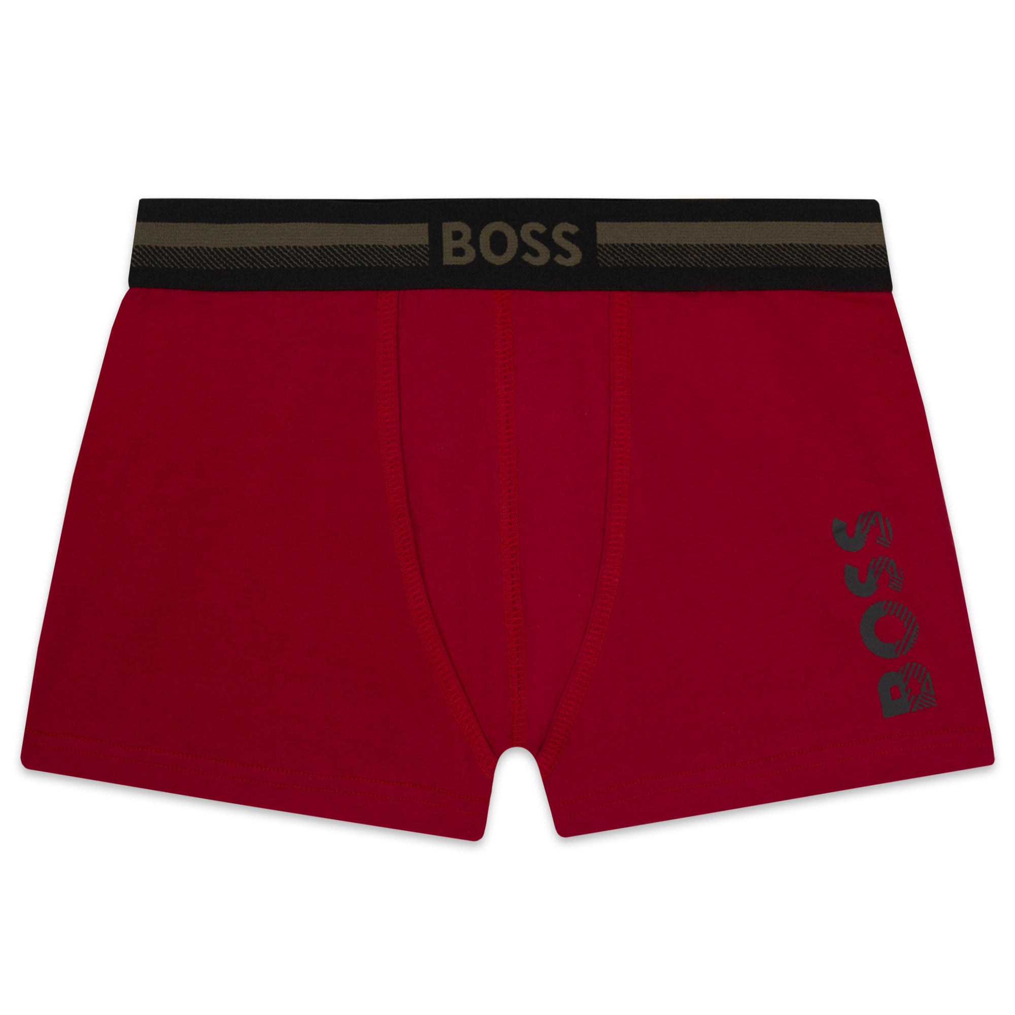 Boys Grey Cotton Underwear Set(2 Pack)