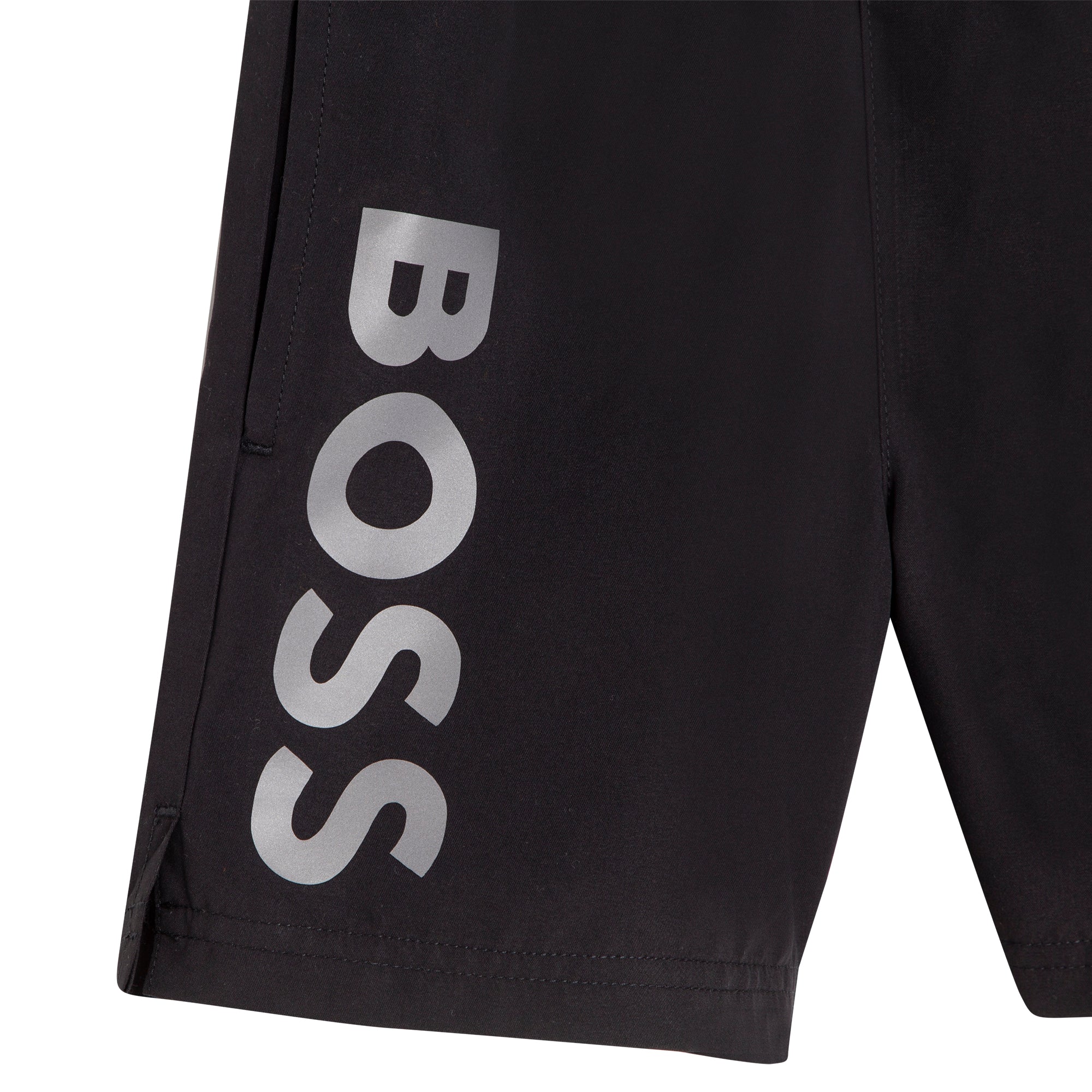 Boys Black Logo Shorts