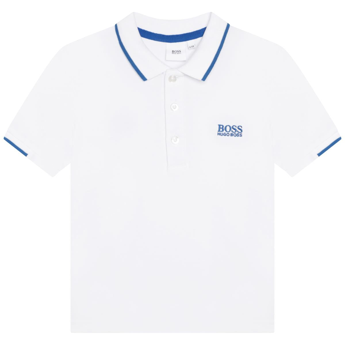 Boys White Polo Shirt