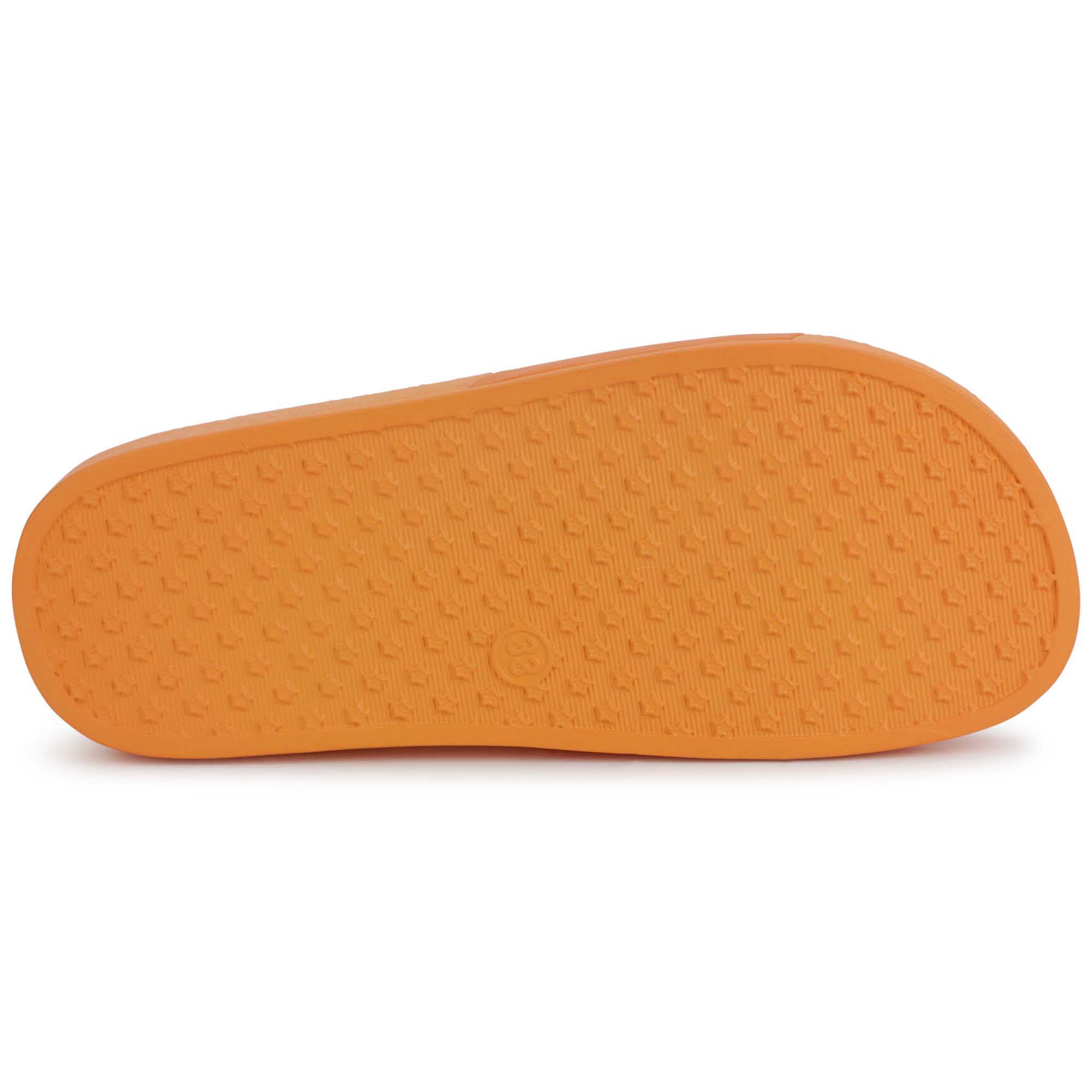 Boys Orange Logo Sandals