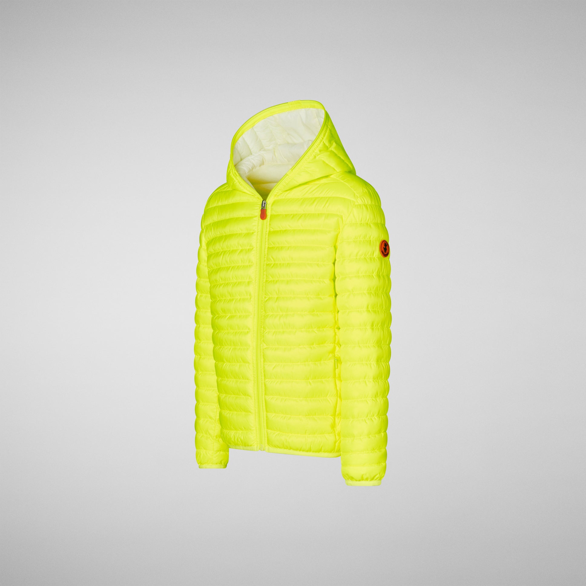 Boys & Girls Fluo Yellow Padded Jacket