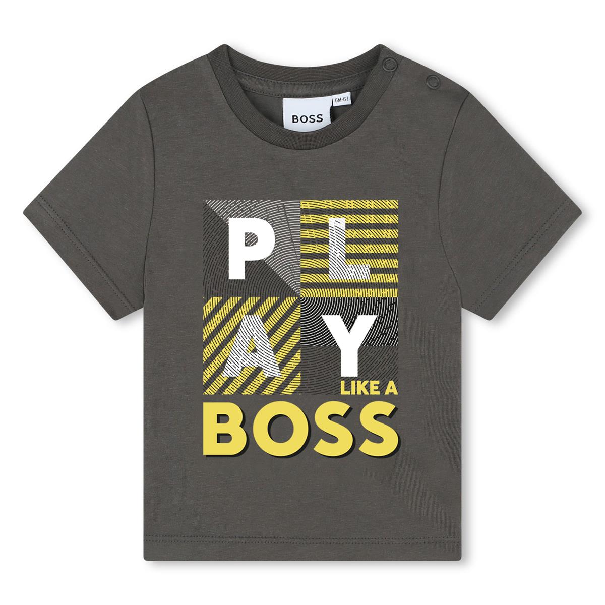 Baby Boys Grey Cotton Set