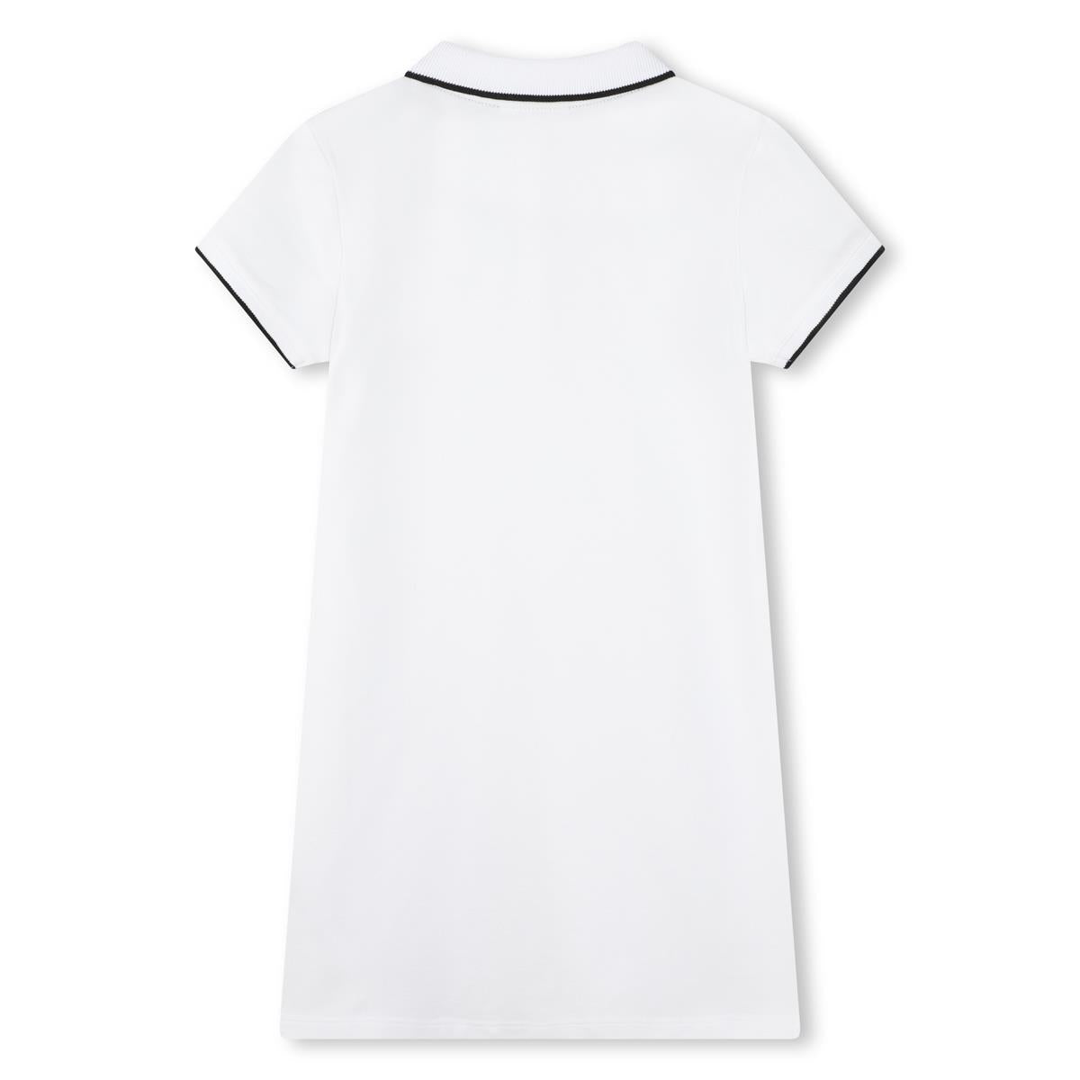 Girls White Cotton Dress