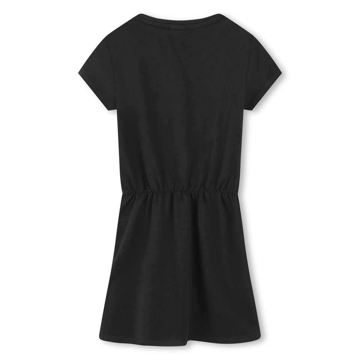 Girls Black Cotton Dress