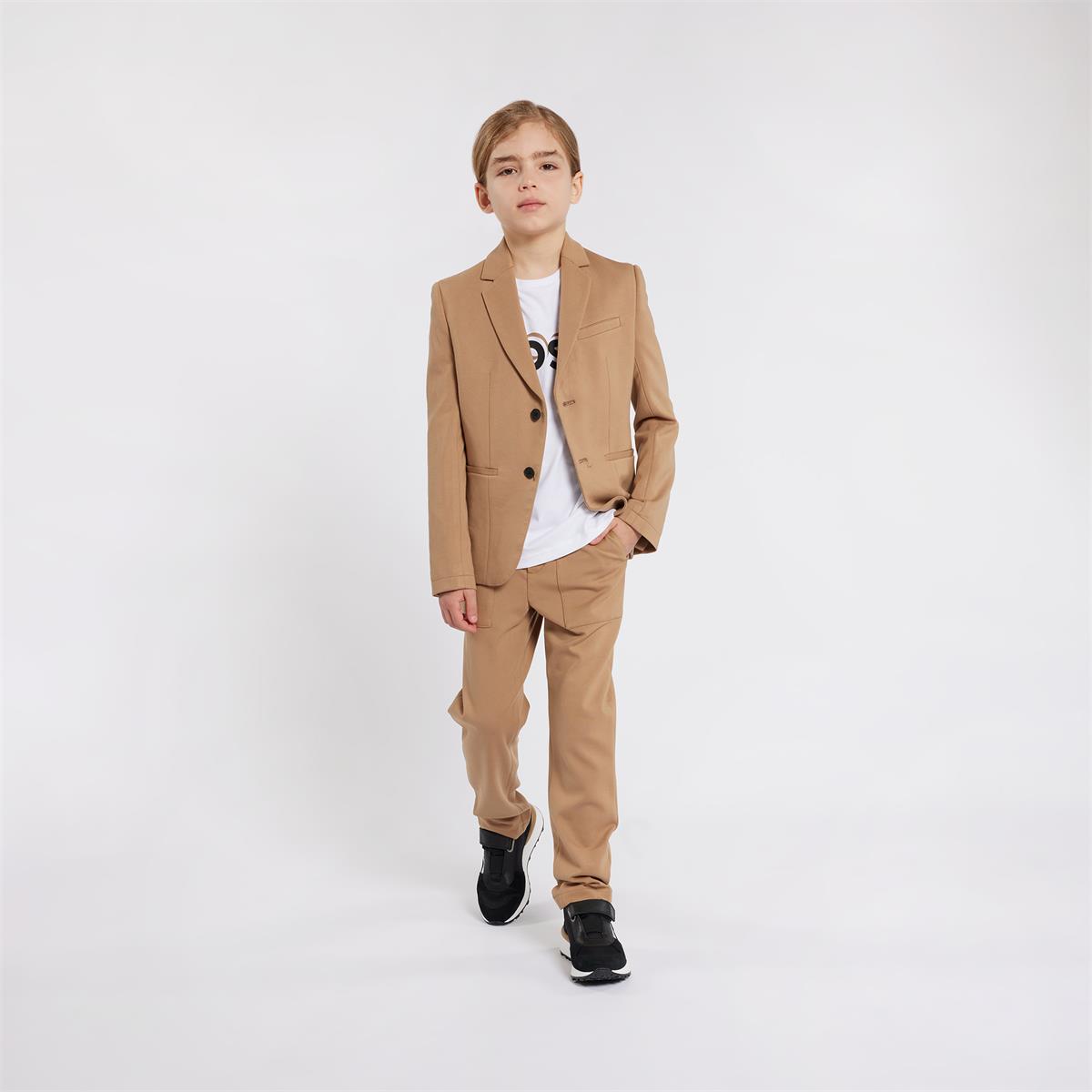 Boys Camel Trousers