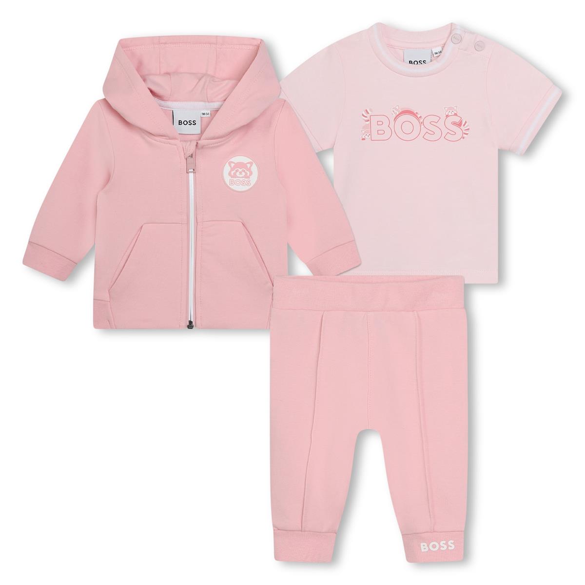 Baby Girls Pink Cotton Set