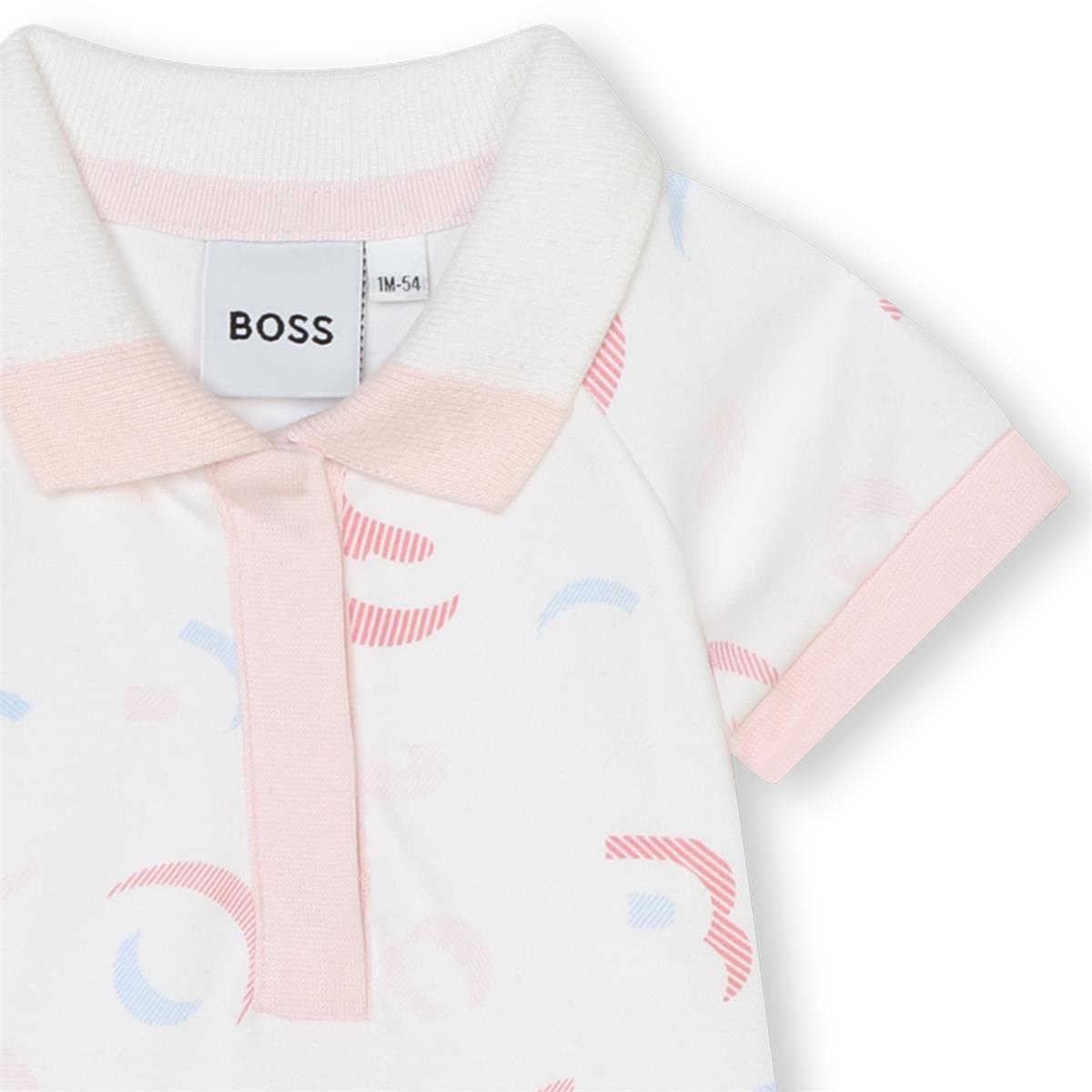 Girls White Cotton Babysuit