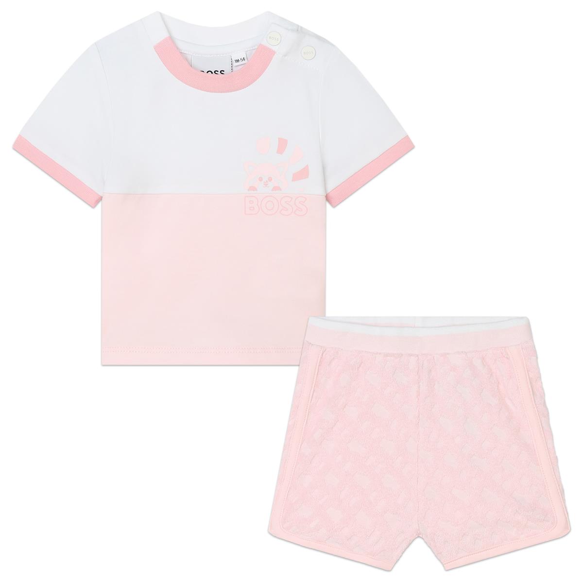Baby Girls Pink Cotton Set