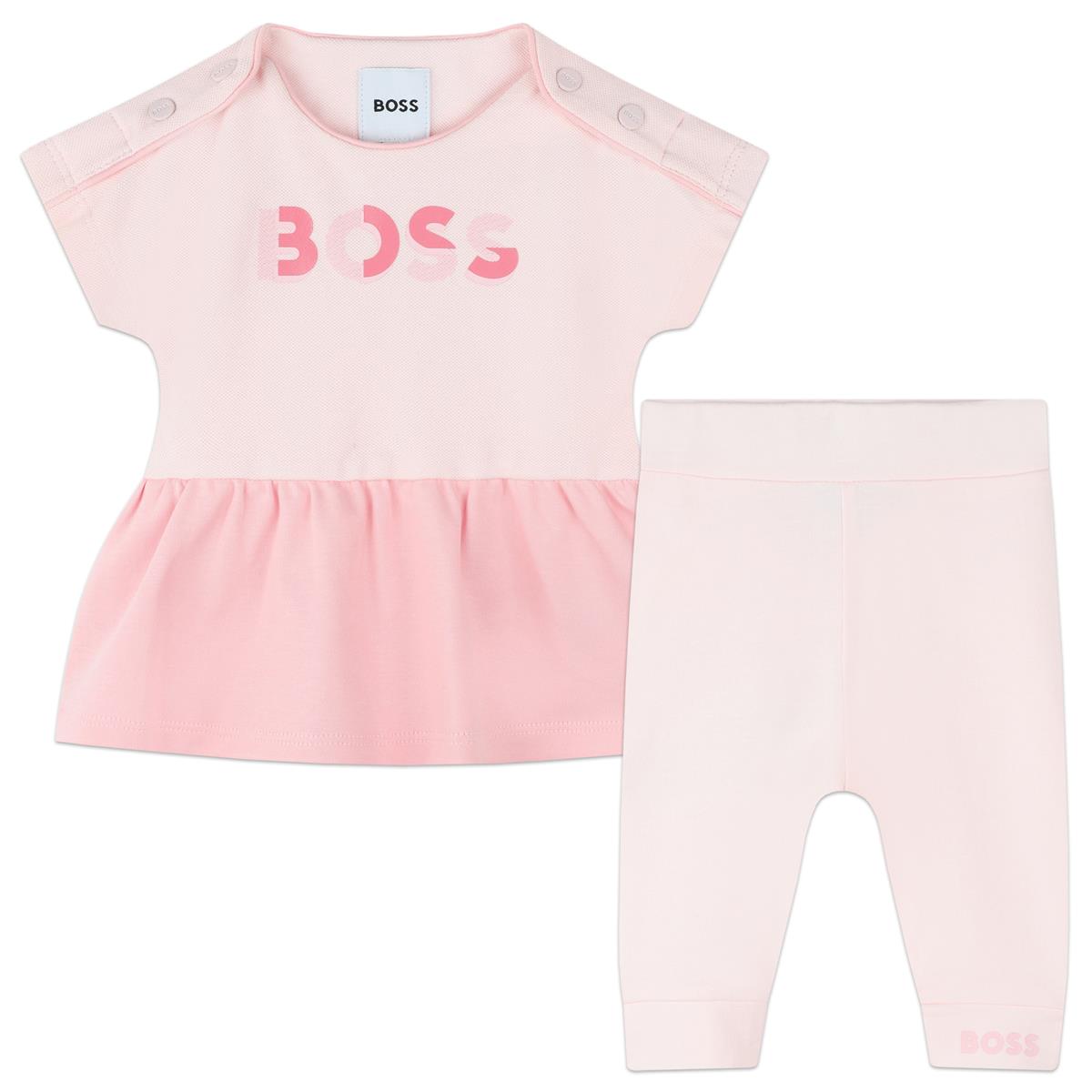 Baby Girls Pink Cotton Set