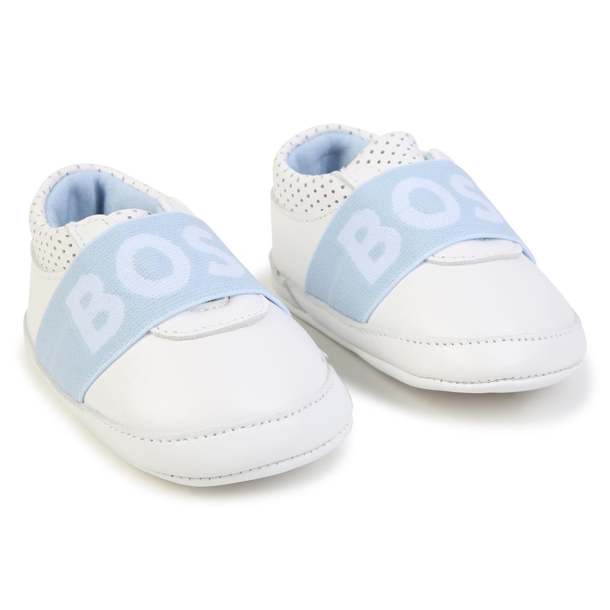 Baby Boys White Flat Shoes