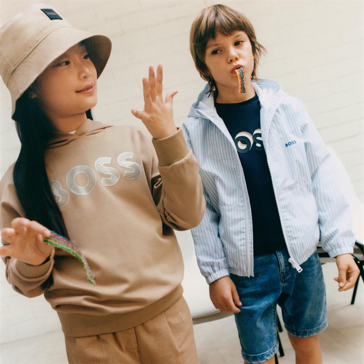 Boys Beige Bucket Hat