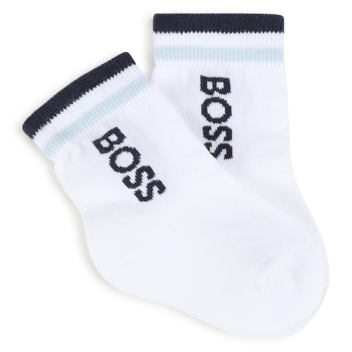 Baby Boys White Cotton Socks Set(3 Pack)