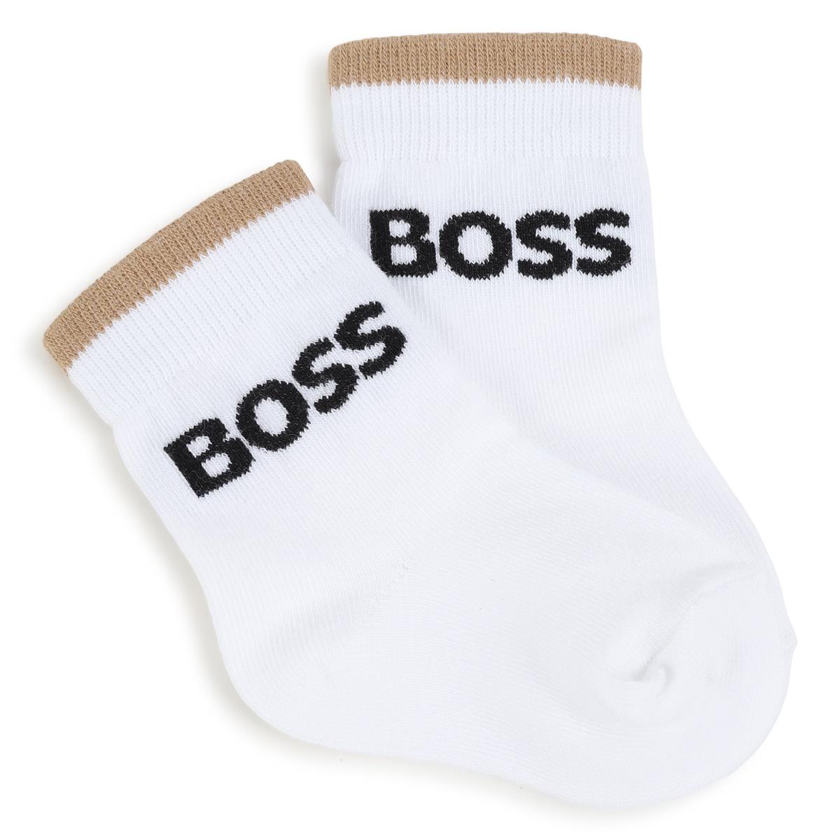 Baby Boys White Cotton Socks Set(3 Pack)