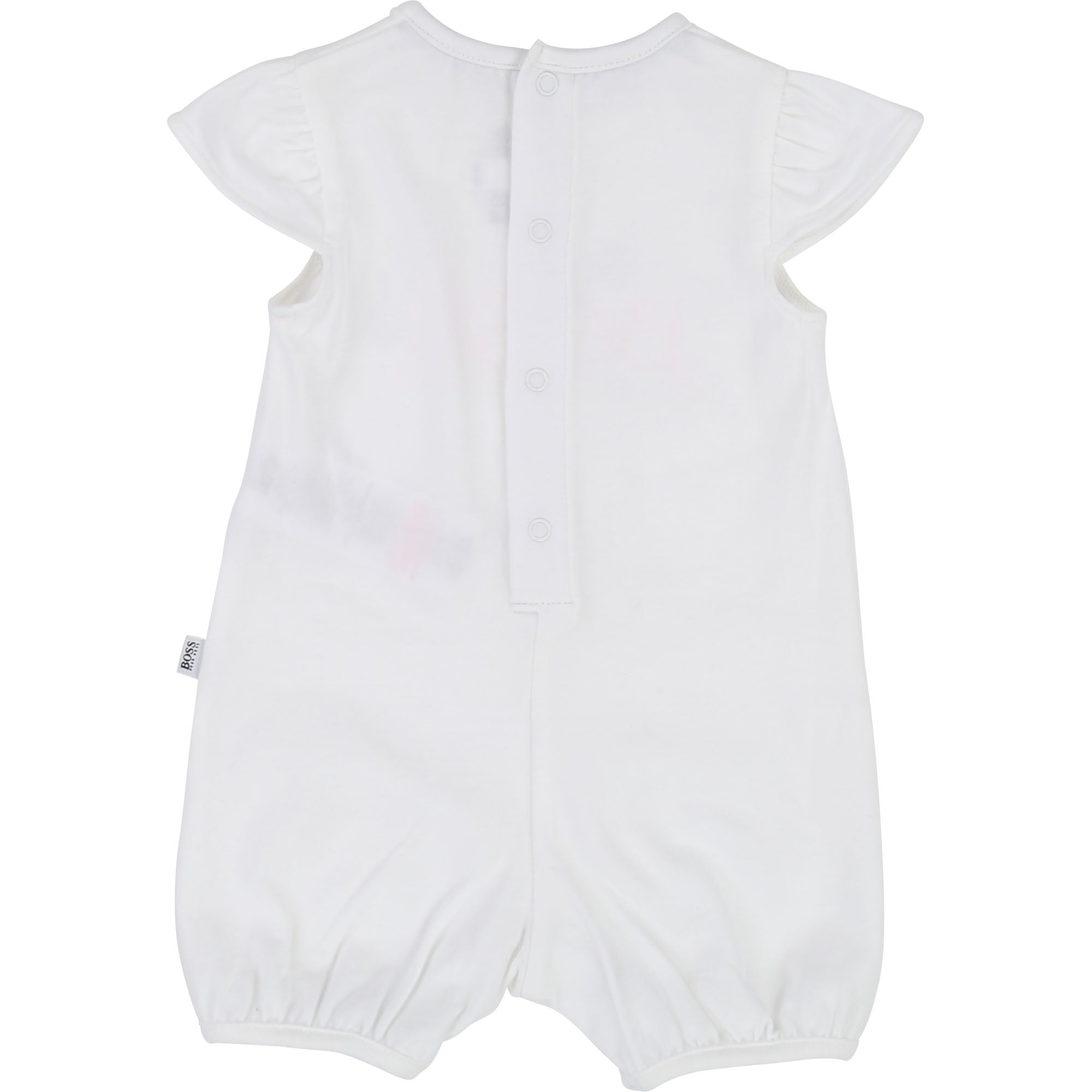 Baby Girls White Cotton Babysuits