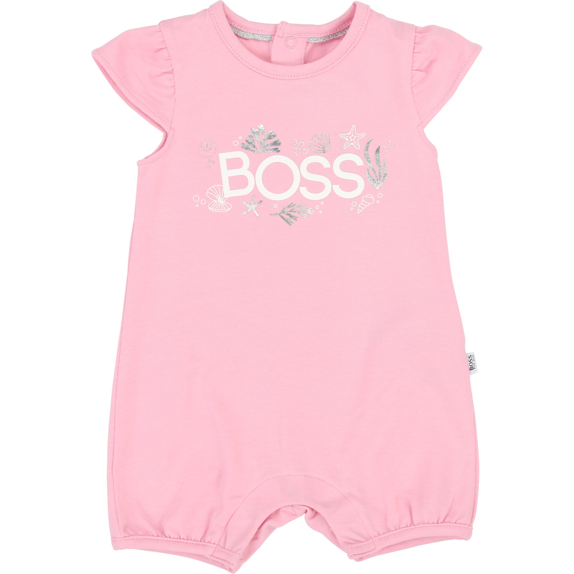 Baby Girls Pink Cotton Babysuits