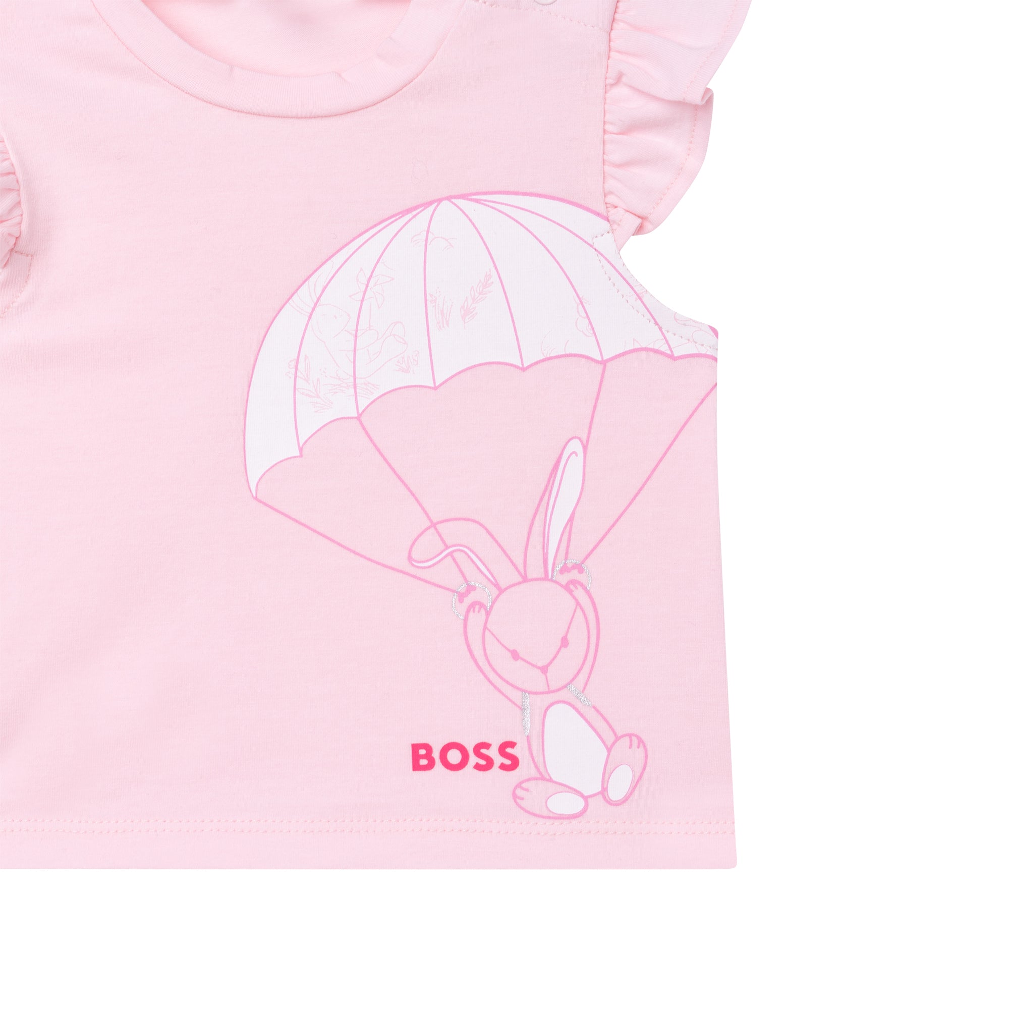 Baby Girls Pink Cotton T-Shirt