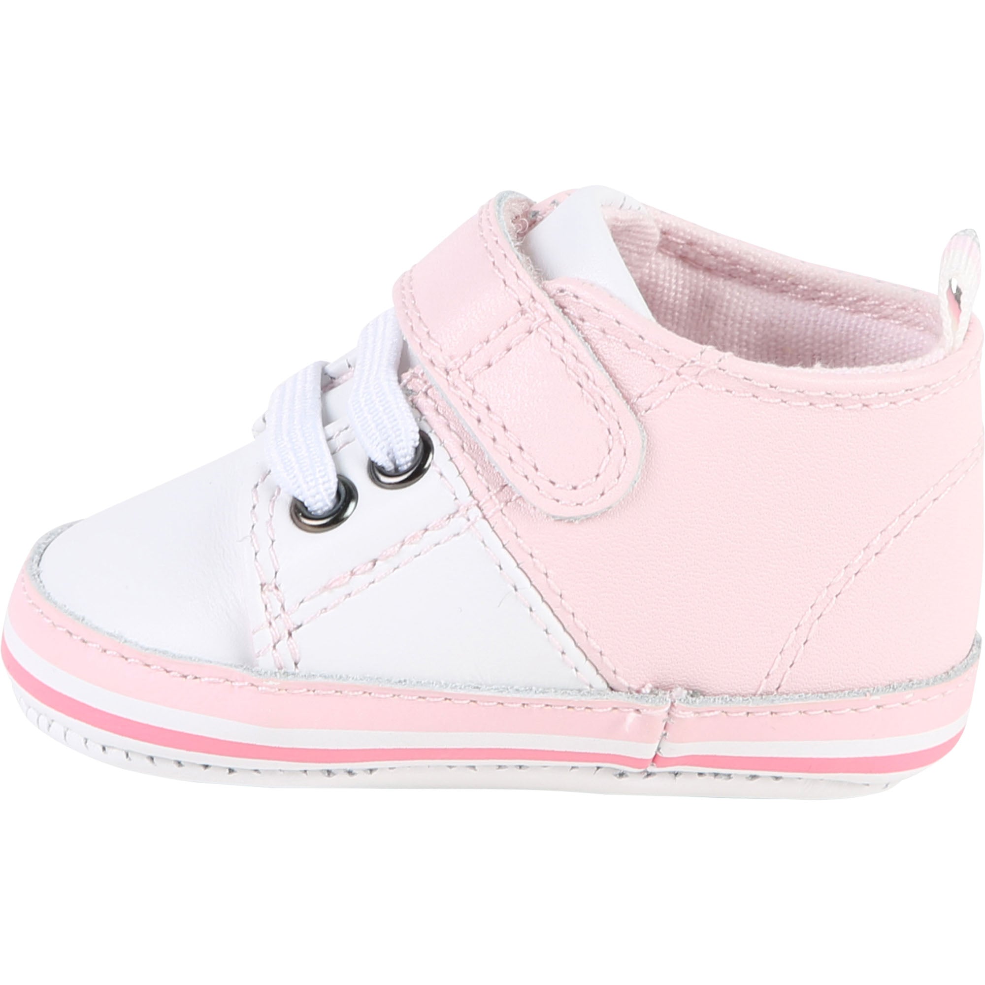 Baby Girls Light Pink Cow Leather Shoes
