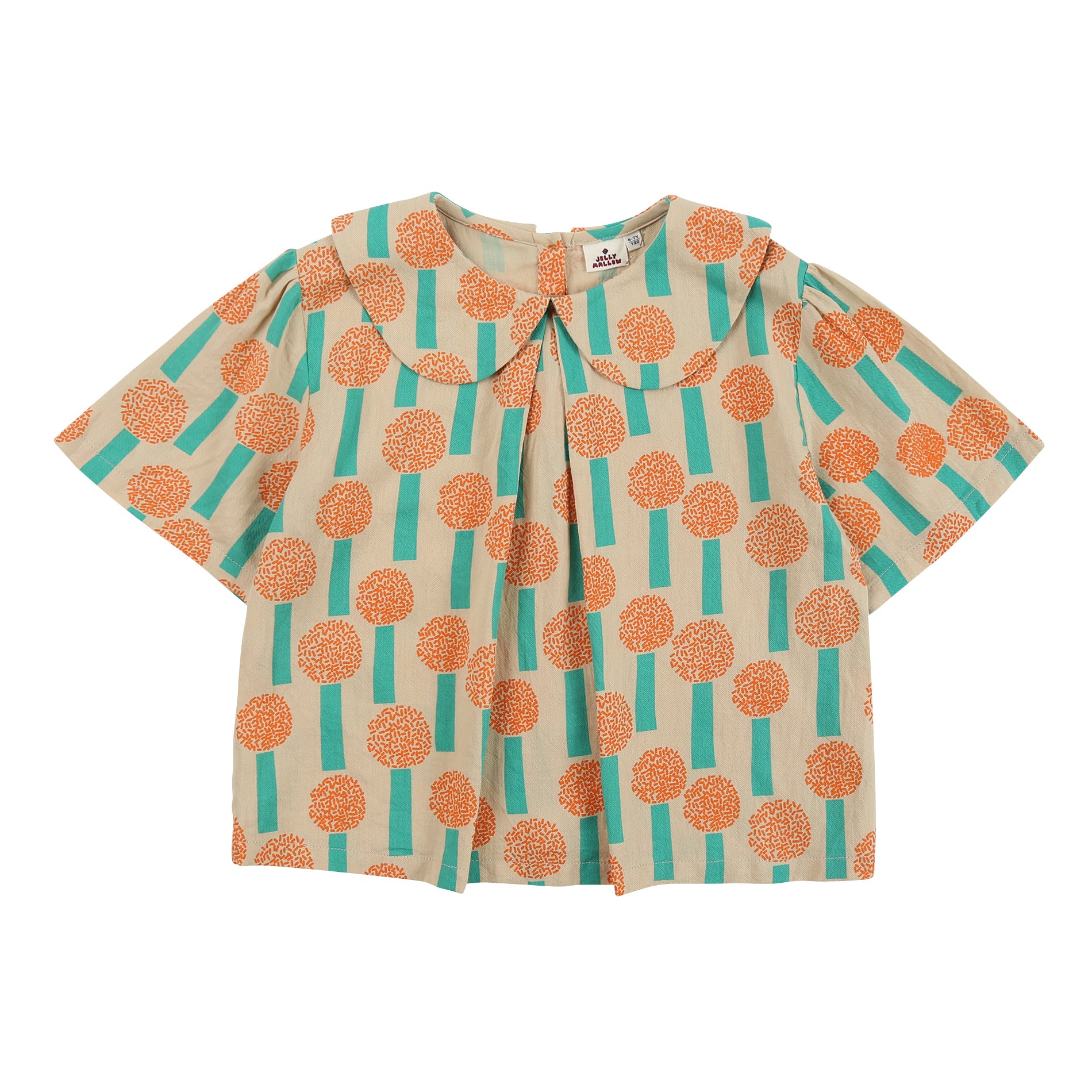 Girls Beige Cotton Shirt