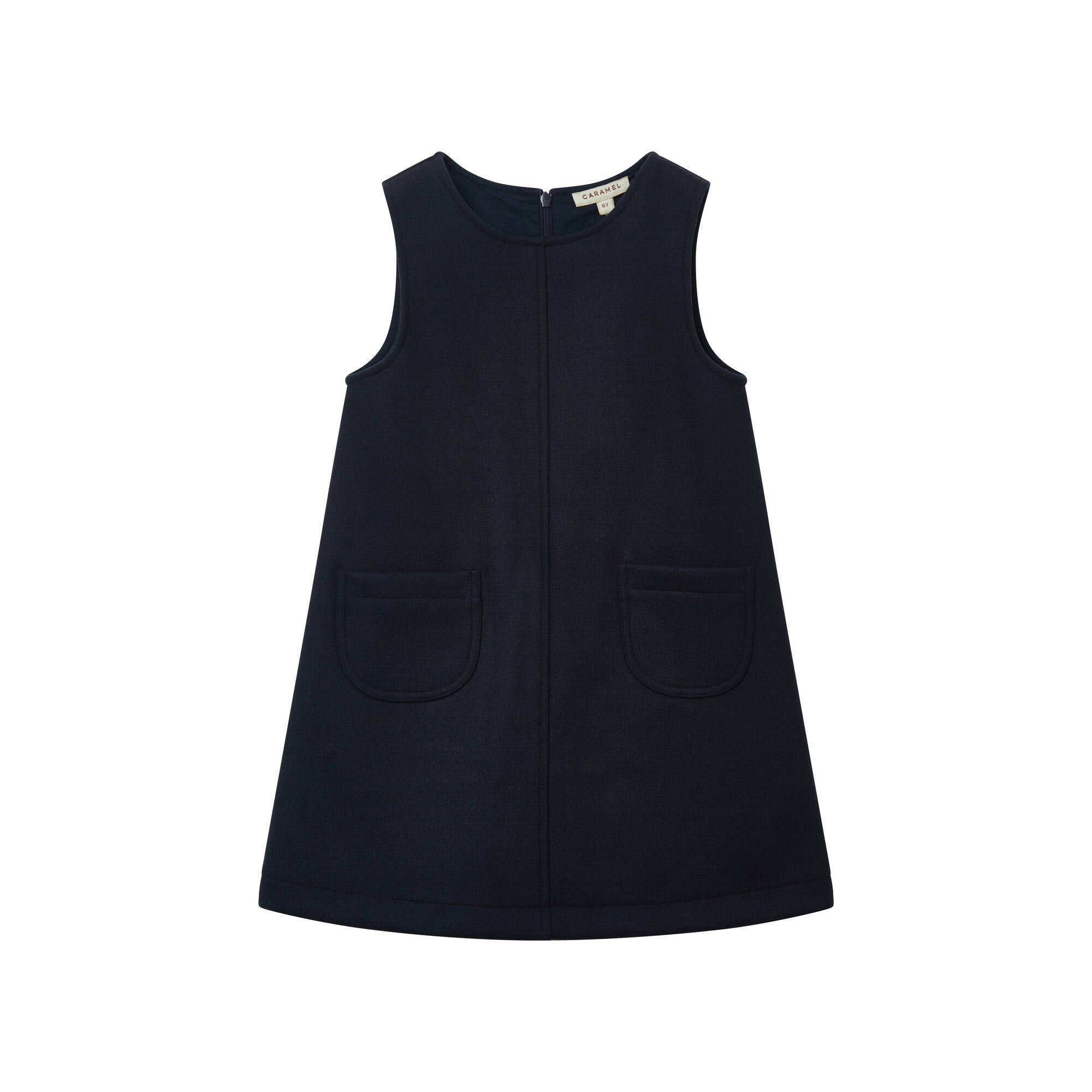 Girls Navy Wool Dress