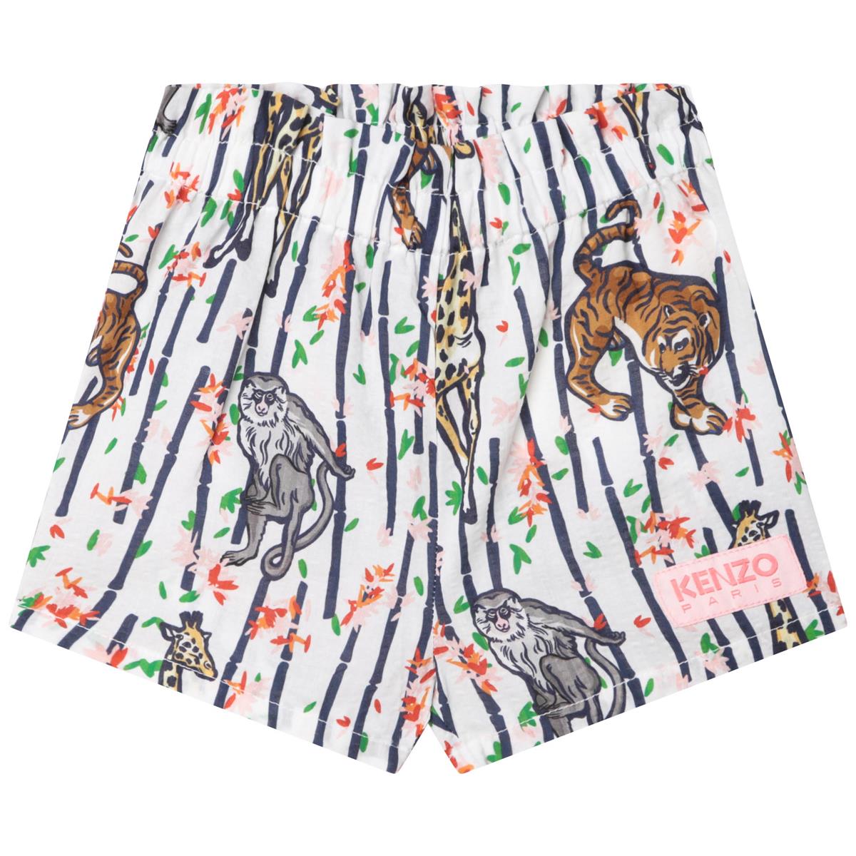 Baby Girls White Shorts